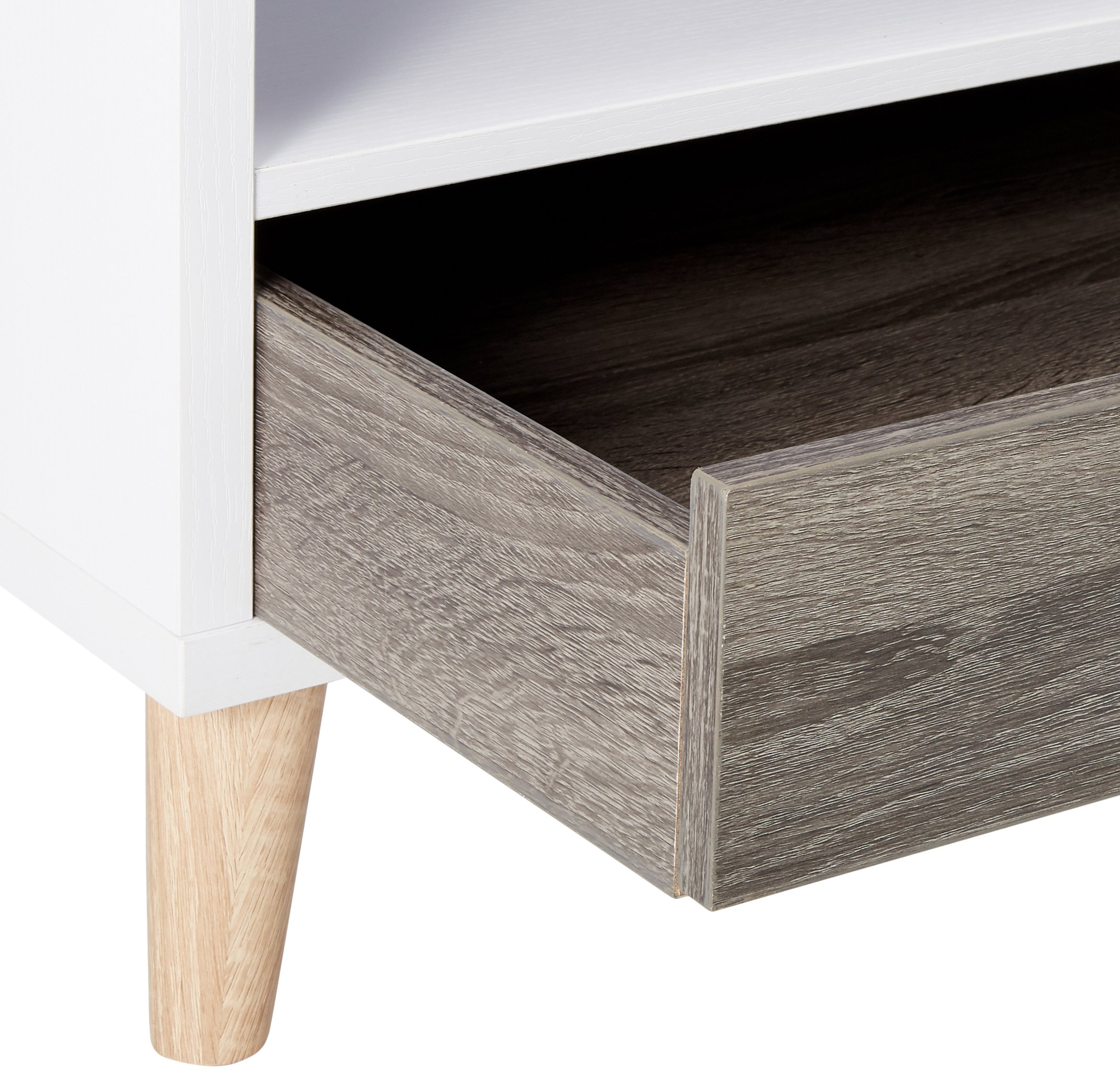 24/7 Shop at Home Cicero White Coffee Table - Modern Living Room Furniture for Small Spaces, Home Office & Apartment Decor
