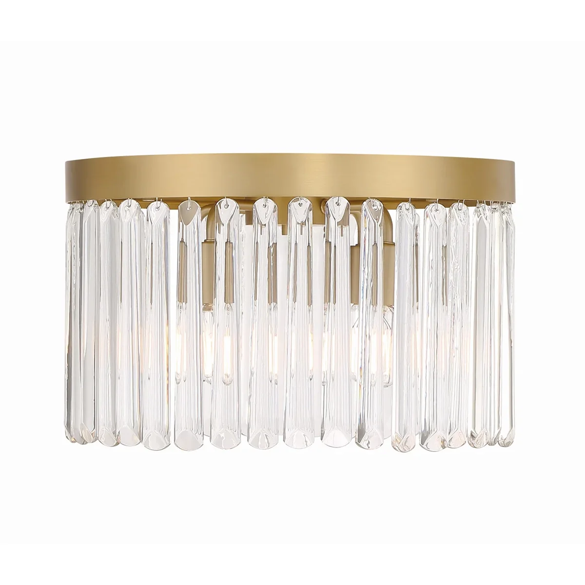 Emilie 4-Light Flush Mount Ceiling Fixture - 15W LED Chandelier for Bedroom, Living Room & Kitchen Lighting | Modern Round Ceiling Light Fixture