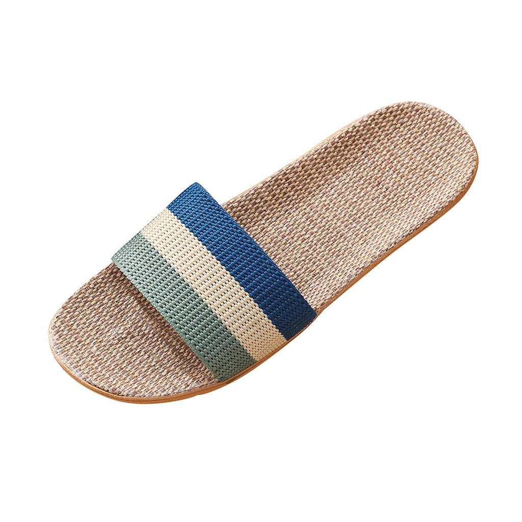 **Men's Comfortable Cane Slides - Breathable Beach Slippers for Casual Wear, Home & Indoor Use - Size 11.5 - Perfect for Lounging, Poolside, and Summer Outings**
