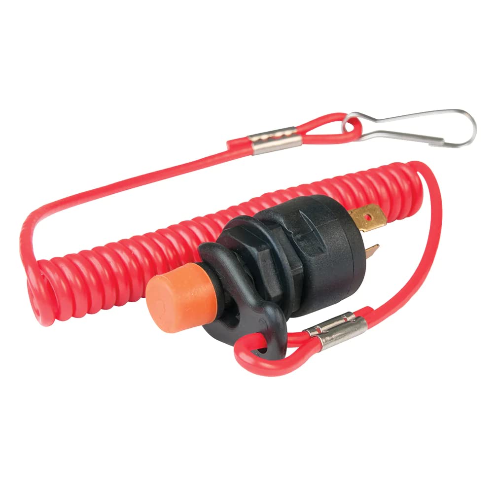 BEP 1001601 Kill Switch & Lanyard - Red for Marine & ATV Safety