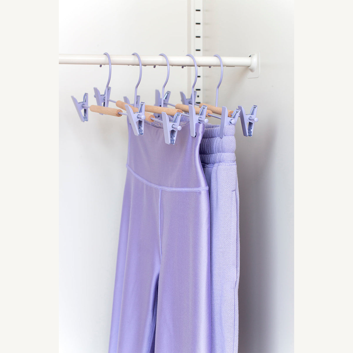 5-Pack Clip Hangers for Pants, Skirts & Scarves - Space Saving Closet Organizer for Home & Travel