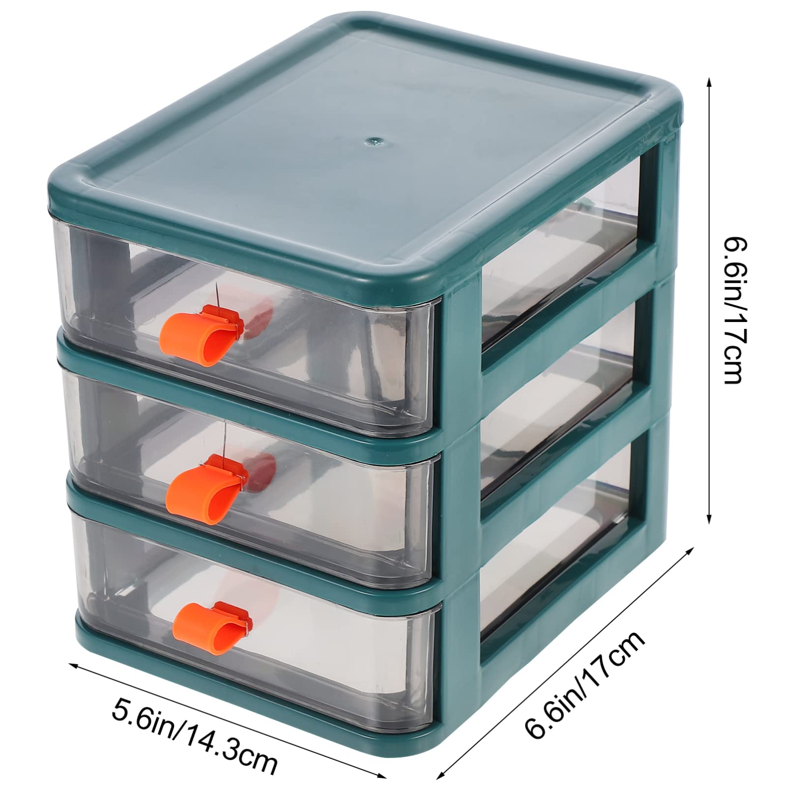 BESPORTBLE 3 Drawer Makeup Storage Box | Small Cosmetic Organizer for Desk & Bathroom