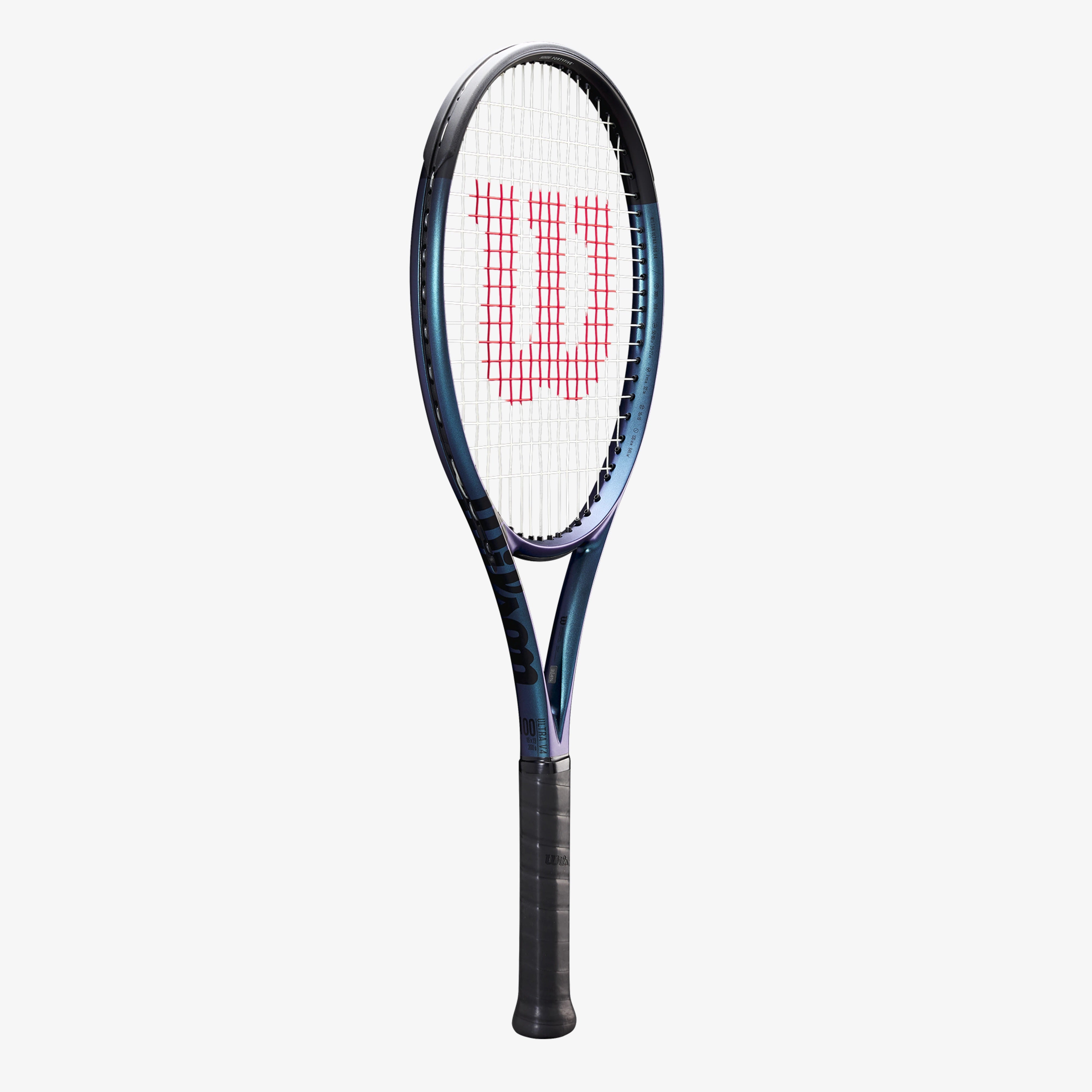 Wilson Ultra 100 v4 Tennis Racket - Carbon Fiber Lightweight Tennis Racquet for Adults & Pro Players | Perfect for Competitive Matches & Training Sessions
