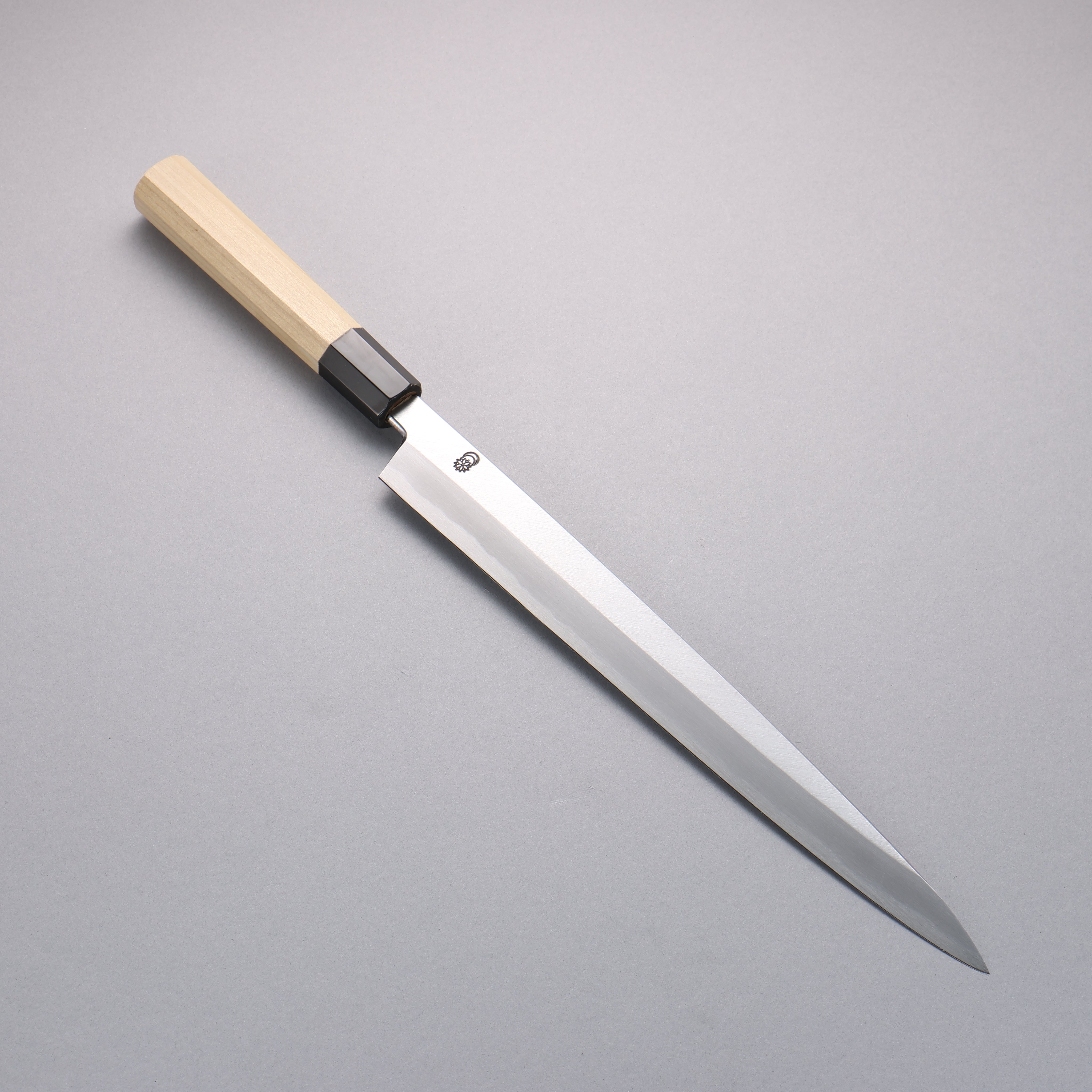 Premium Kikuzuki White Steel No.2 Kasumitogi Yanagiba 300mm Japanese Sushi Knife with Magnolia Wood Handle - Perfect for Sushi Chefs & Professional Kitchen Use