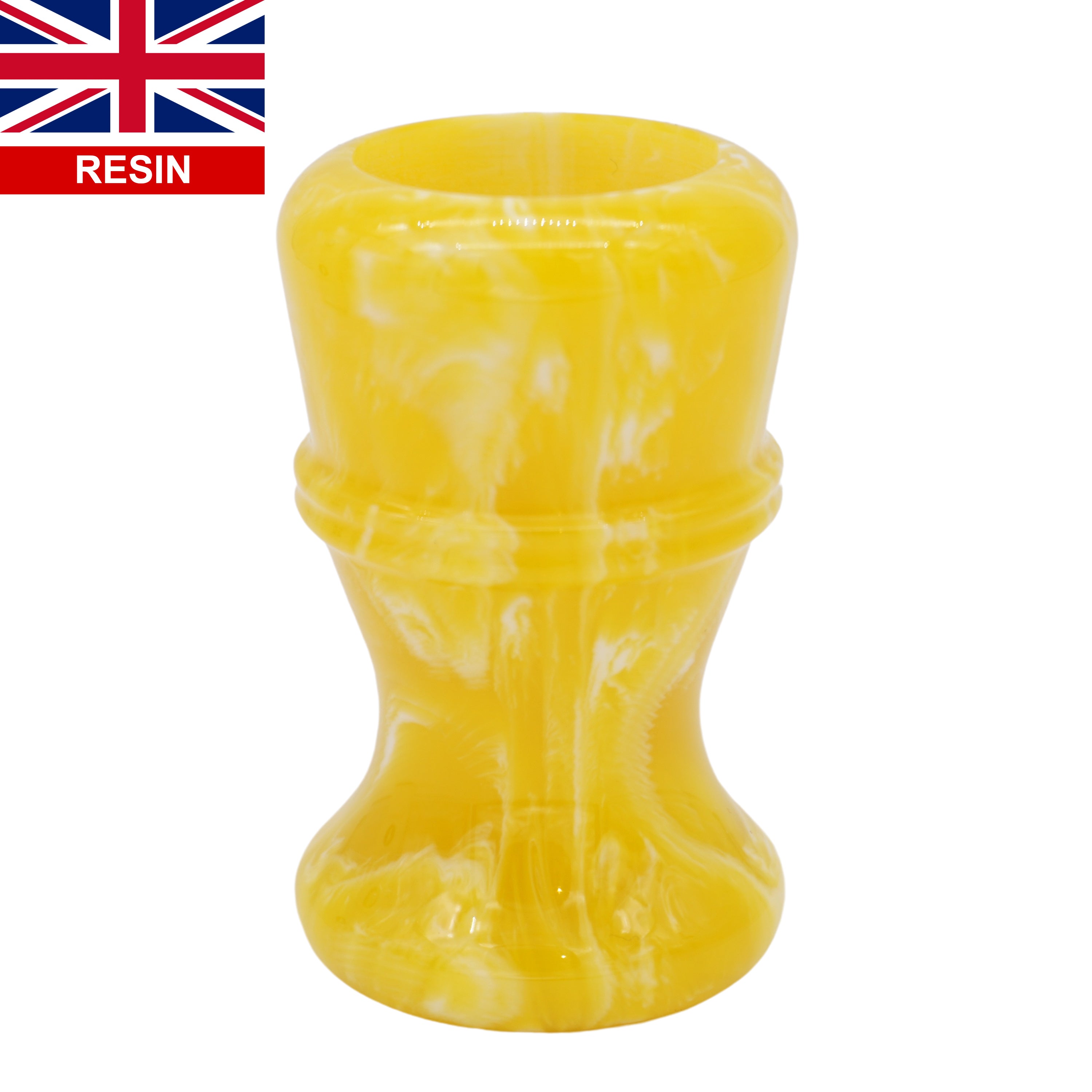 Premium Handcrafted Lemon Drop Shaving Brush Handle - Fits 24mm & 26mm Knots - Perfect for Wet Shaving & Grooming Gifts for Men