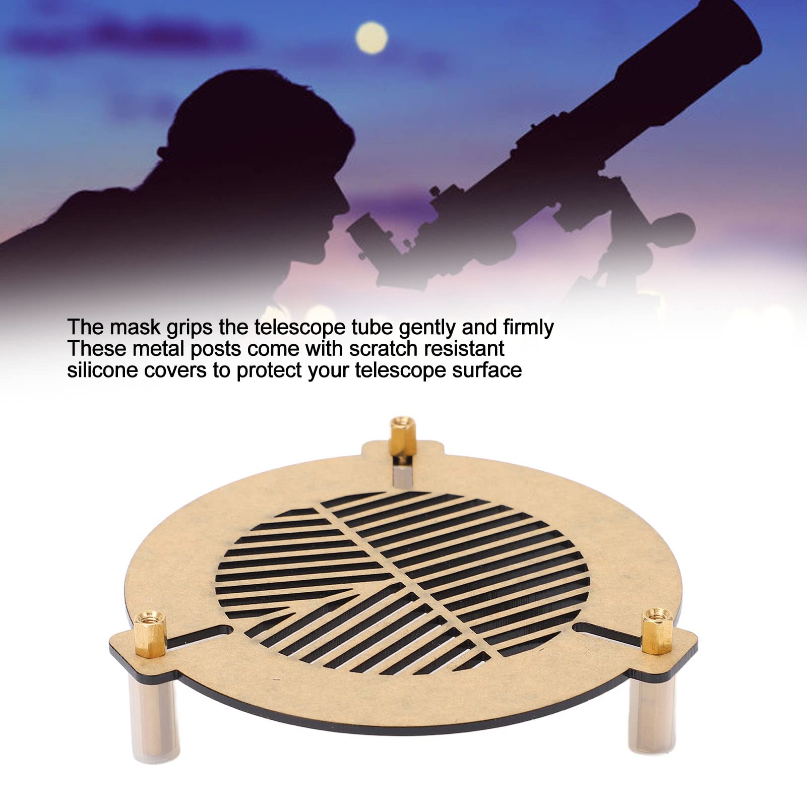 Premium Bahtinov Mask for Telescopes - 60mm & 90mm Acrylic Focusing Aid with 2mm Slits | Perfect for Astrophotography, Stargazing, and Telescope Alignment