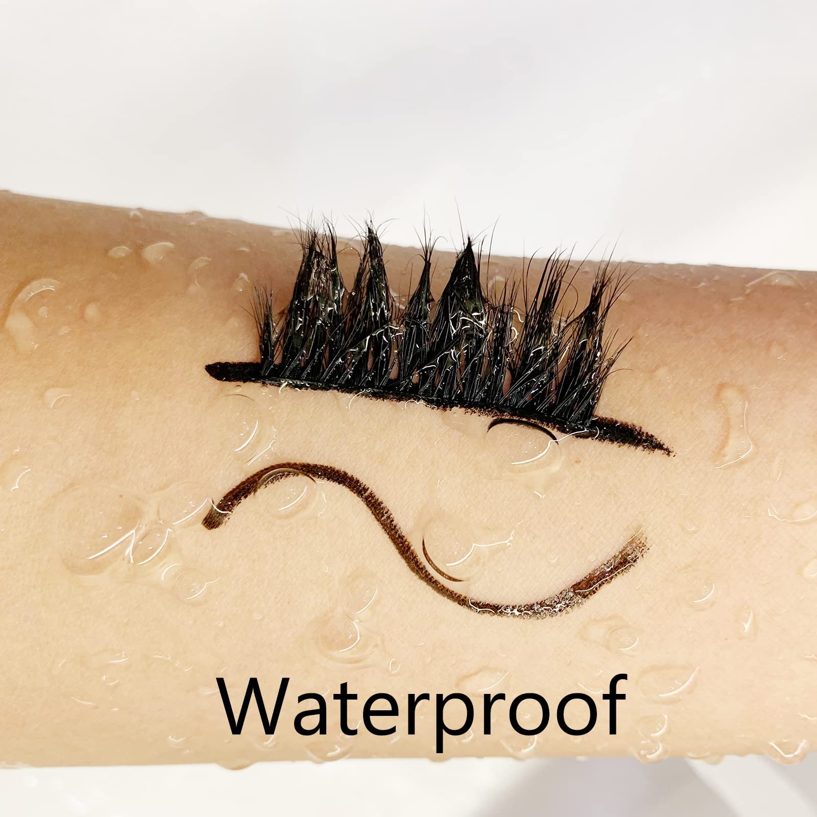 Latex-Free Eyeliner Lash Glue for Sensitive Eyes - Waterproof False Eyelash Adhesive Pen with Strong Hold (1P, Black) | Perfect for Daily Wear, Special Occasions & Professional Makeup
