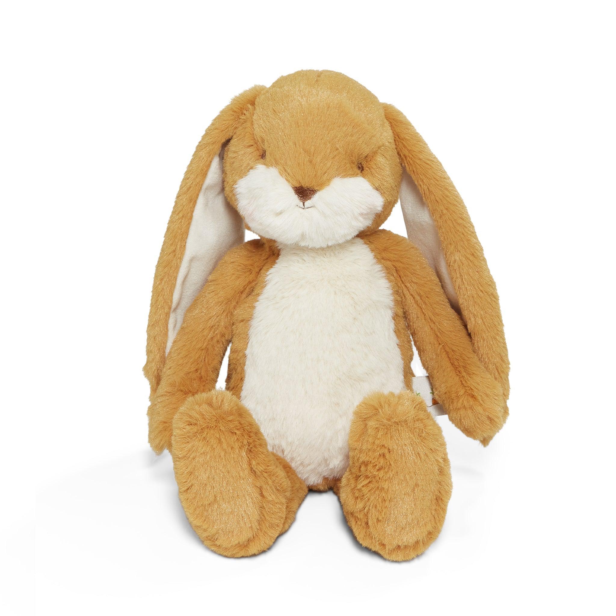 Little 12 Floppy Nibble Bunny Plush Toy - Soft Marigold Yellow Stuffed Animal for Kids | Perfect for Nursery Decor, Easter Gifts & Cuddling