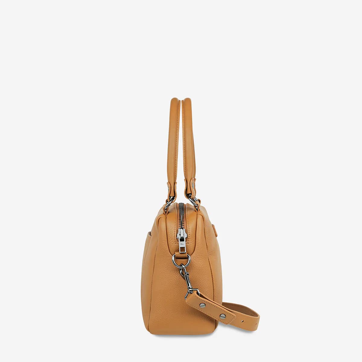 Status Anxiety Mini Mountains Crossbody Bag in Tan - Stylish & Compact for Everyday Use, Travel, and Work