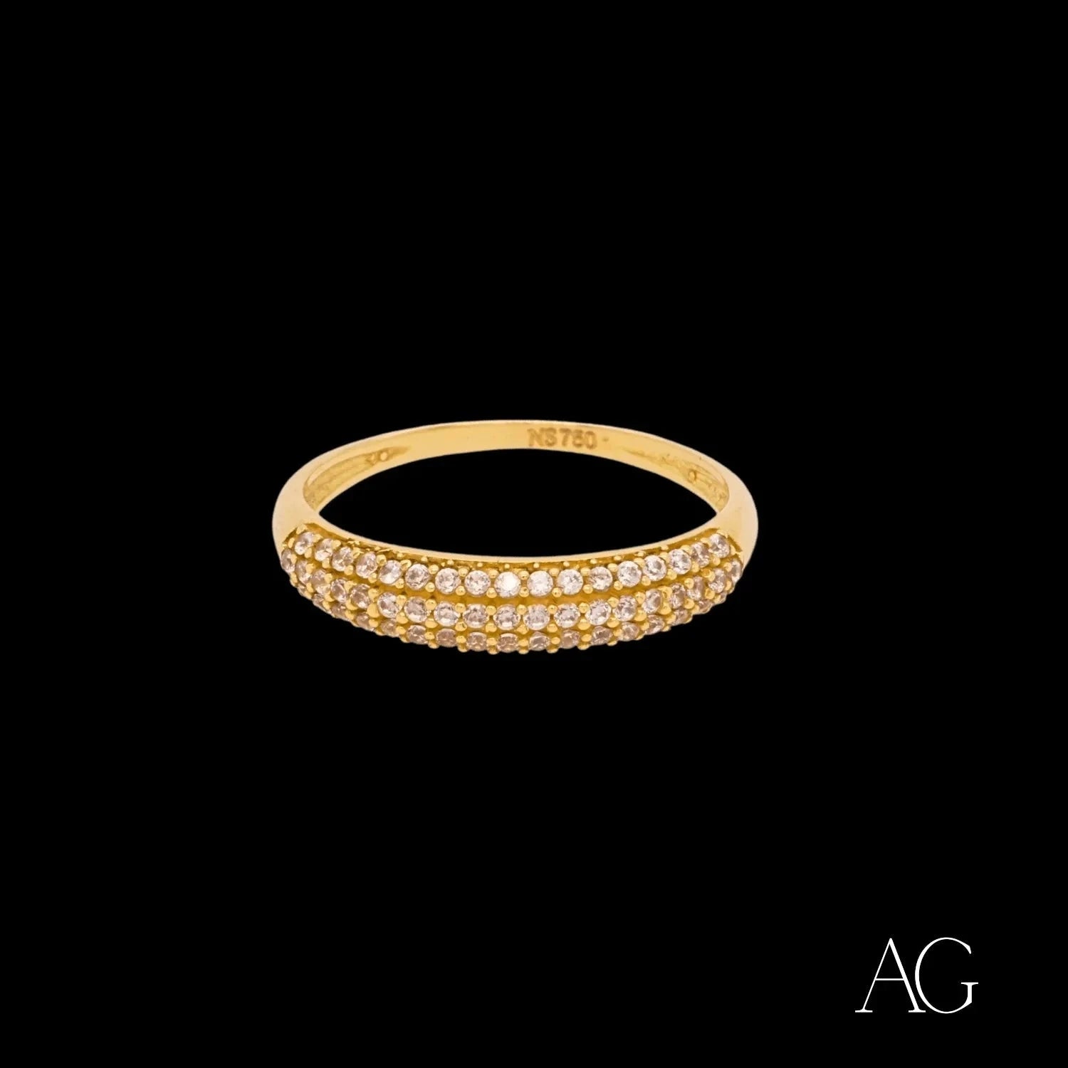 18K Gold Plated Cubic Zirconia Ring - Elegant White CZ Solitaire Wrap Ring for Women | Perfect for Engagement, Wedding, Anniversary & Everyday Wear
