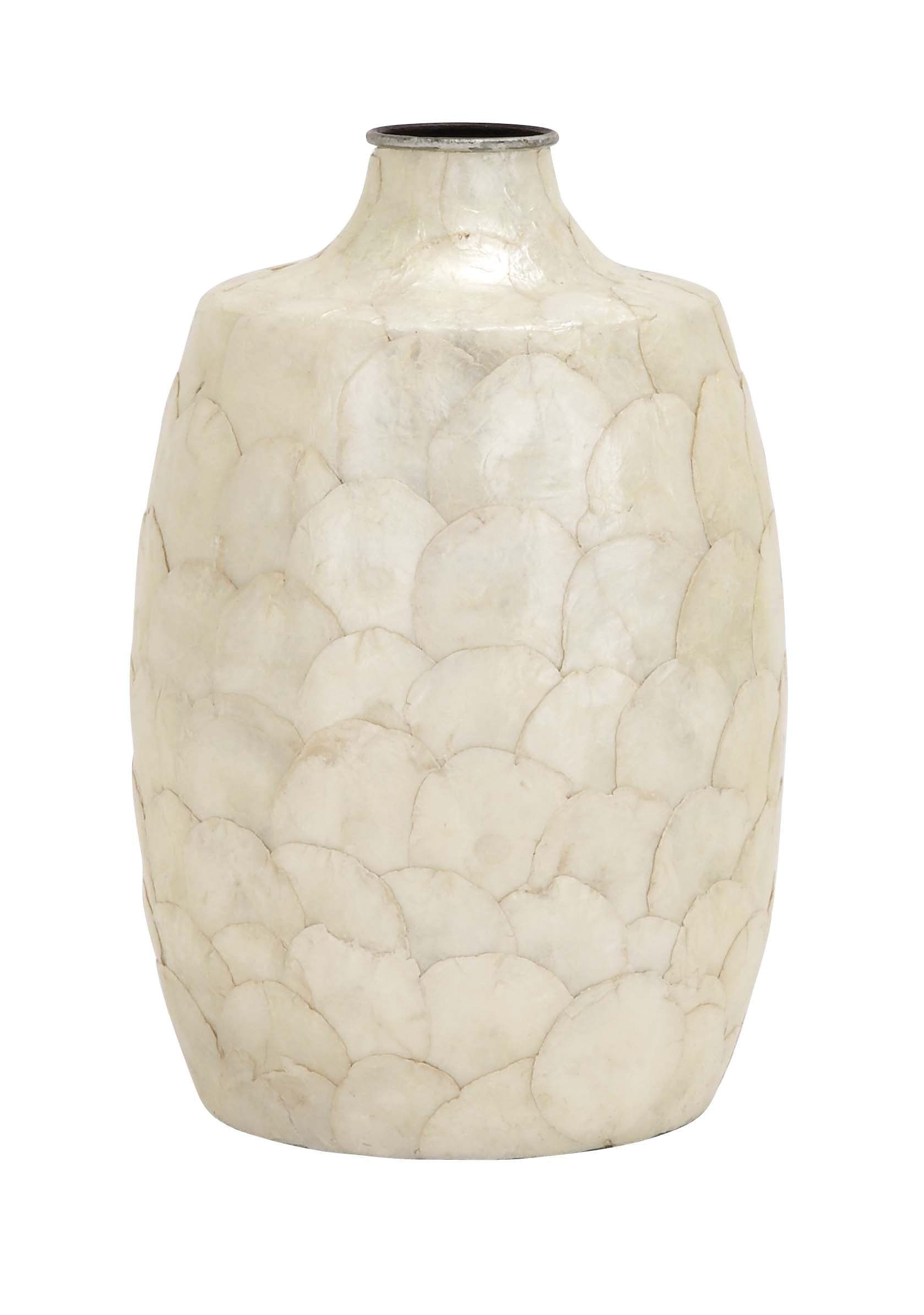 Deco 79 Metal Capiz Vase - 9