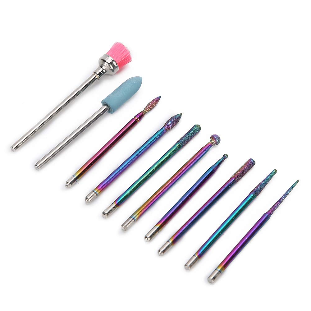 Professional Nail Drill Bit Set - Tungsten Carbide Grinding Heads for Manicure & Pedicure | Perfect for Removing Gel Polish, Acrylic Nails & Dead Skin | Salon & Home Nail Care Essential