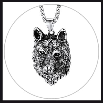 02. Wolf Head-Silver