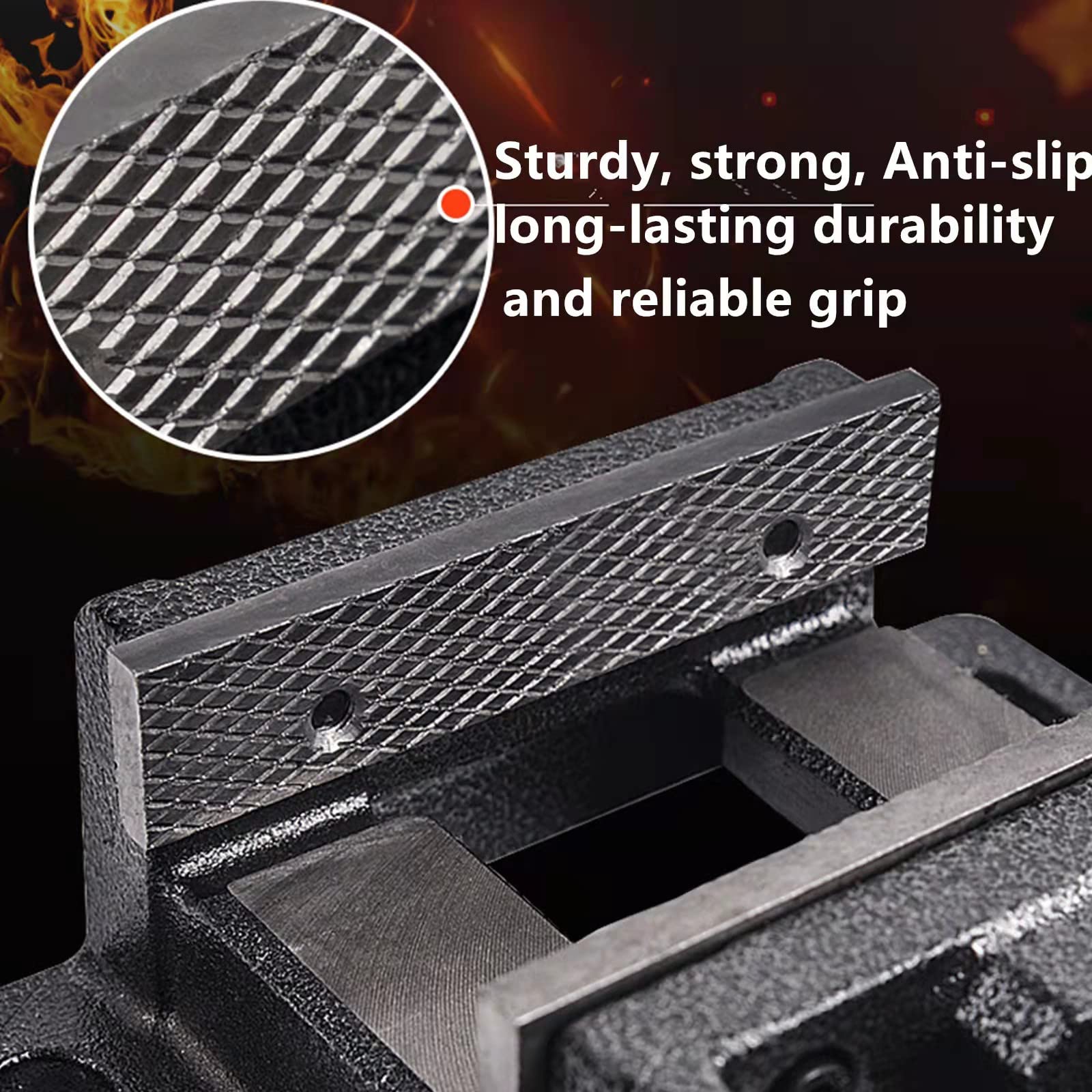 3'' Drill Press Vise - Quick Release Clamp-on Bench Vise with Slotted Base | Heavy Duty for Woodworking, Metalworking & Milling | Low Profile Design for Benchtop & Drill Press | Perfect for DIY Projects, Carpentry & Metal Fabrication
