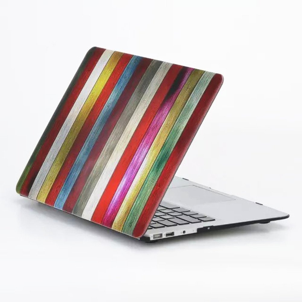 Se7enline Hard Plastic Protective Case for MacBook Pro 13-inch Retina (Model A1502/A1425) 2012-2016 | Includes Keyboard Cover & Screen Protector | Durable Wood Design for Work, Travel & School Use