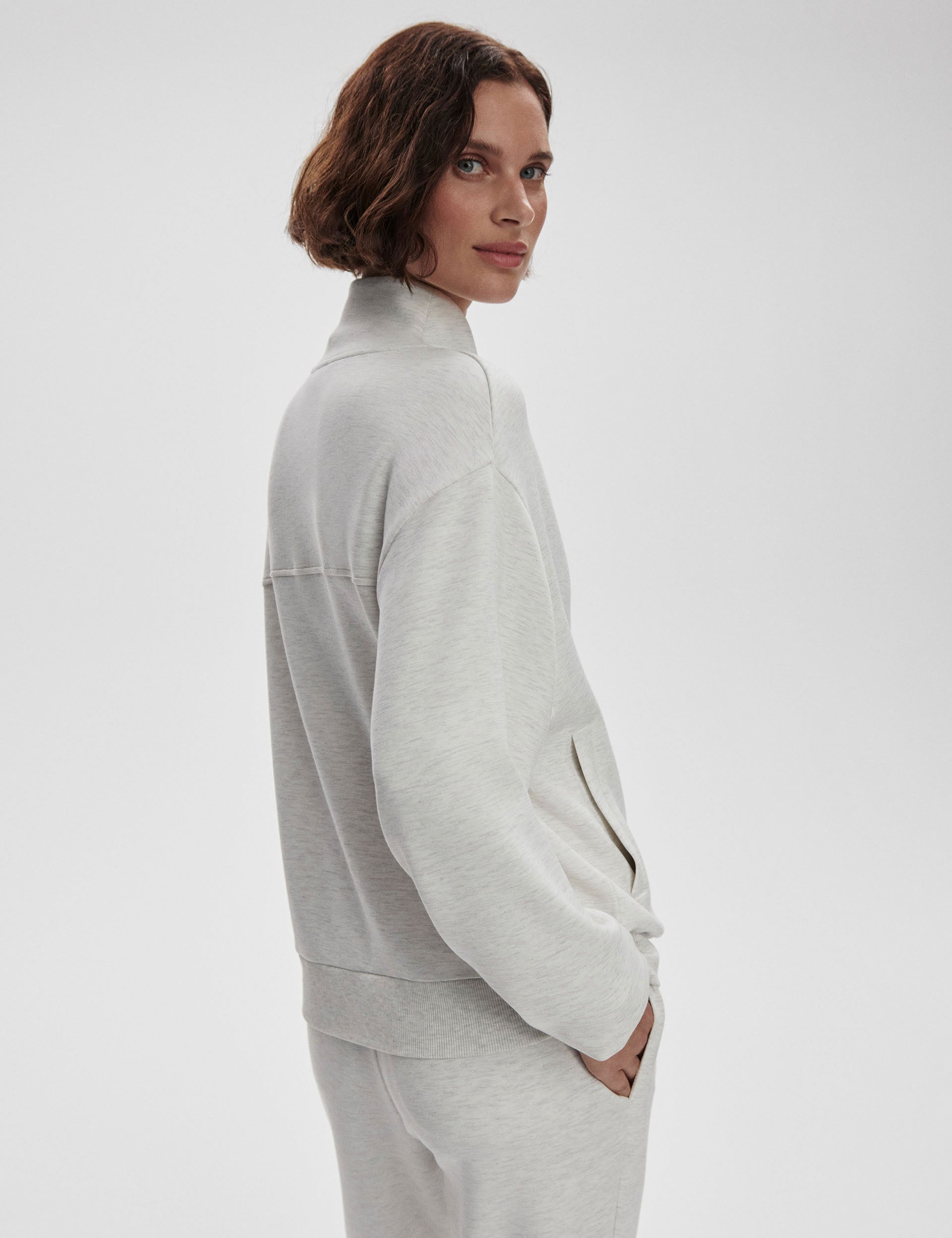 Celeste Button Through Sweater Ivory Marl - Women's Casual Knit Pullover for Fall & Winter | Perfect for Office, Dates & Cozy Evenings