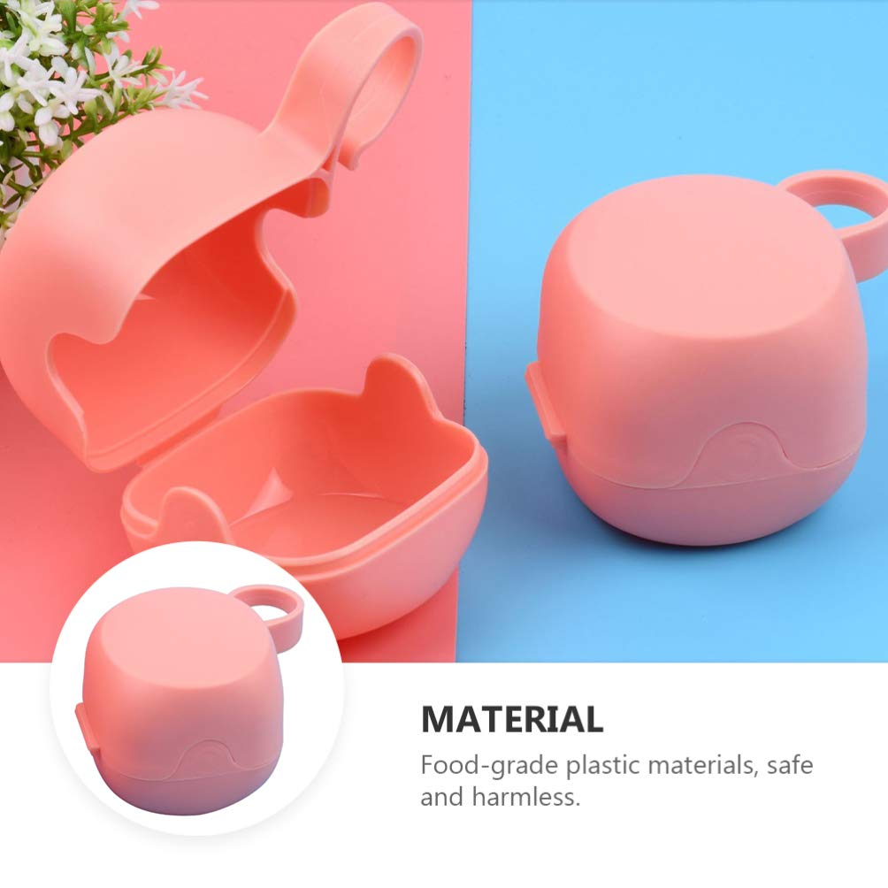 Hemoton 4-Piece Plastic Pacifier Case Set - Binky Holder, Breastshield Storage & Travel Organizer for Baby Essentials | Perfect for Daycare, On-the-Go & Travel Accessories
