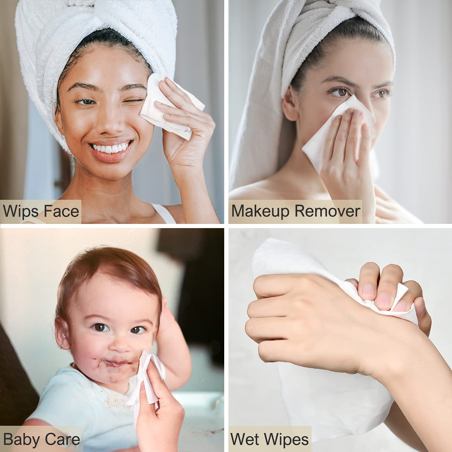 Ghelonadi Cotton Facial Cleansing Wipes for Men & Women - Gentle Makeup Remover & Skin Cleanser - Pack of 20 | Ideal for Travel, Gym & Daily Skincare Routine