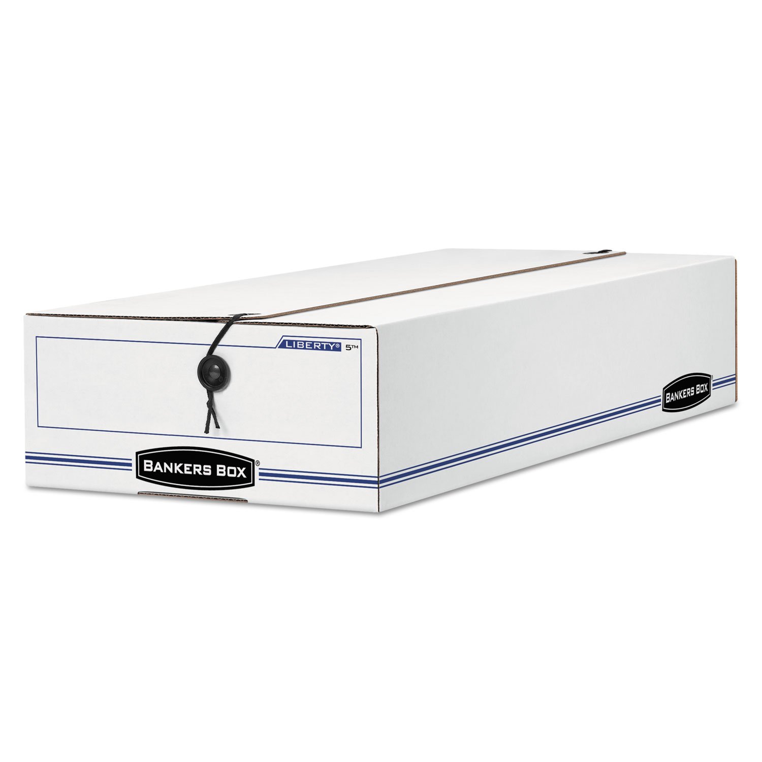 Bankers Box 00002 Check and Deposit Slip Storage Box - 9 x 23 x 4 Inches, Pack of 12 - Secure Document Organizer for Bank Checks, Receipts & Financial Records - Perfect for Office, Home & Business Filing Systems