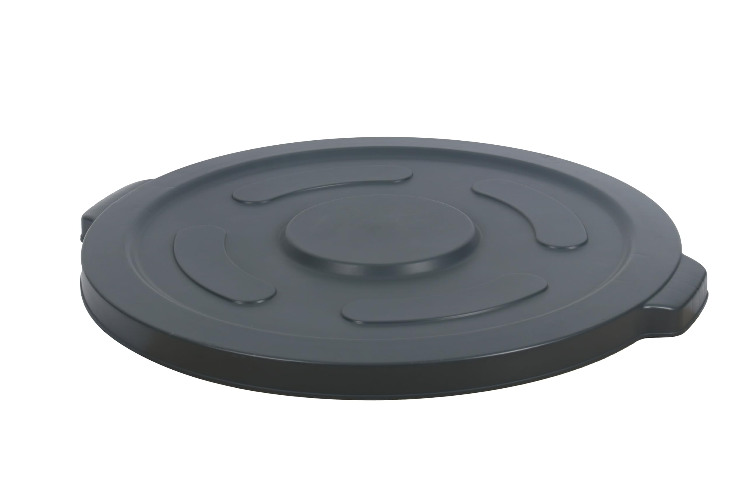 55 Gallon Round Trash Can Lid - Fits Plastic Prince Container, Gray | Durable Outdoor & Indoor Waste Bin Cover for Home, Office & Commercial Use
