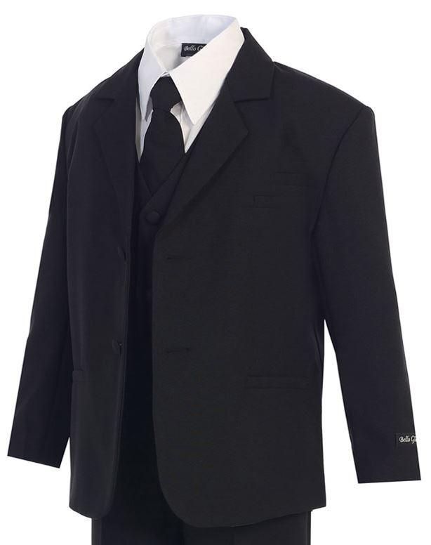 Classic Black Boys Suit for Formal Events - Perfect for Weddings, School Dances & Special Occasions