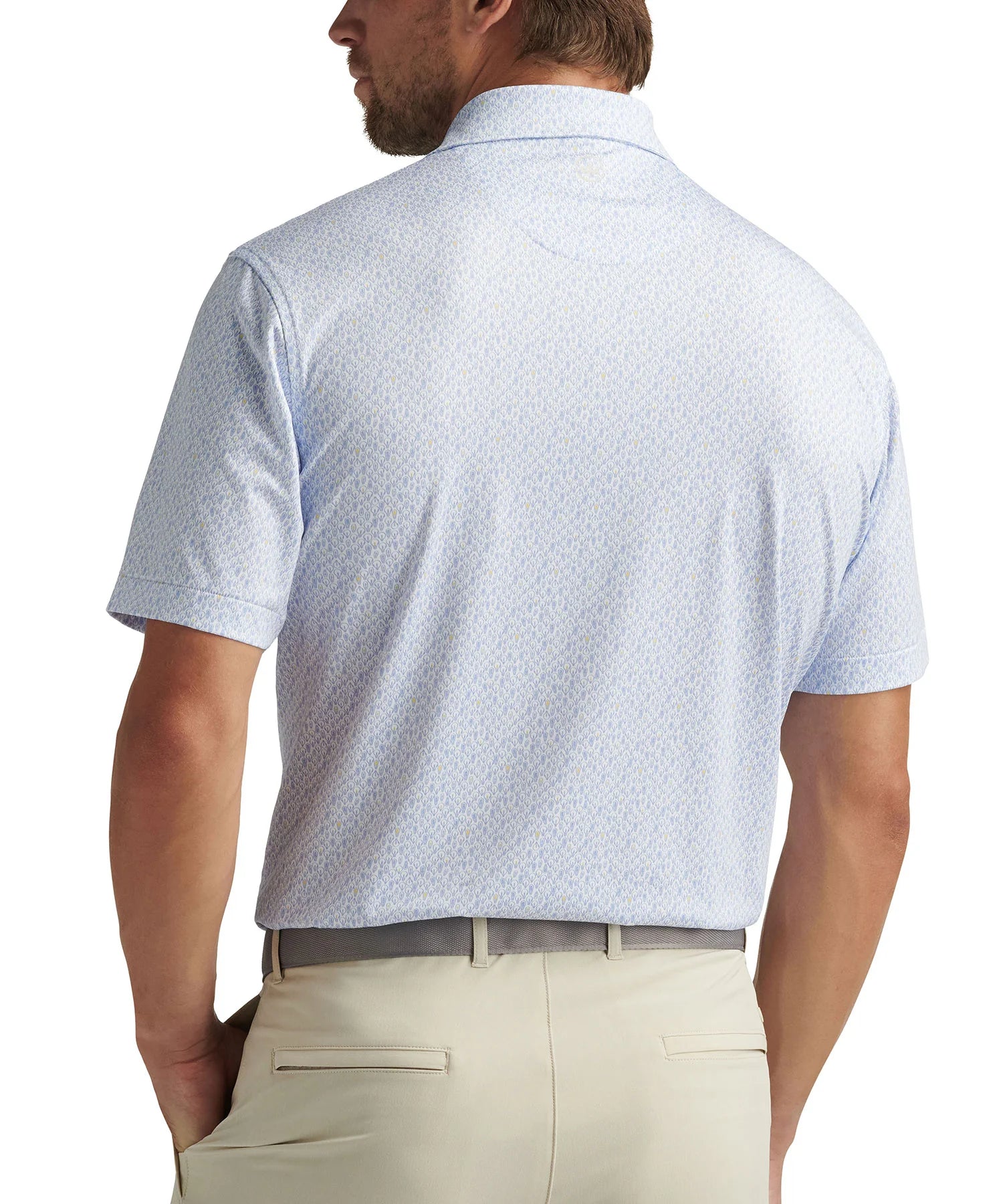 PETER MILLAR PRT BRITE IDEA Short Sleeve Polo Shirt for Men - Lightweight Performance Golf & Casual Wear