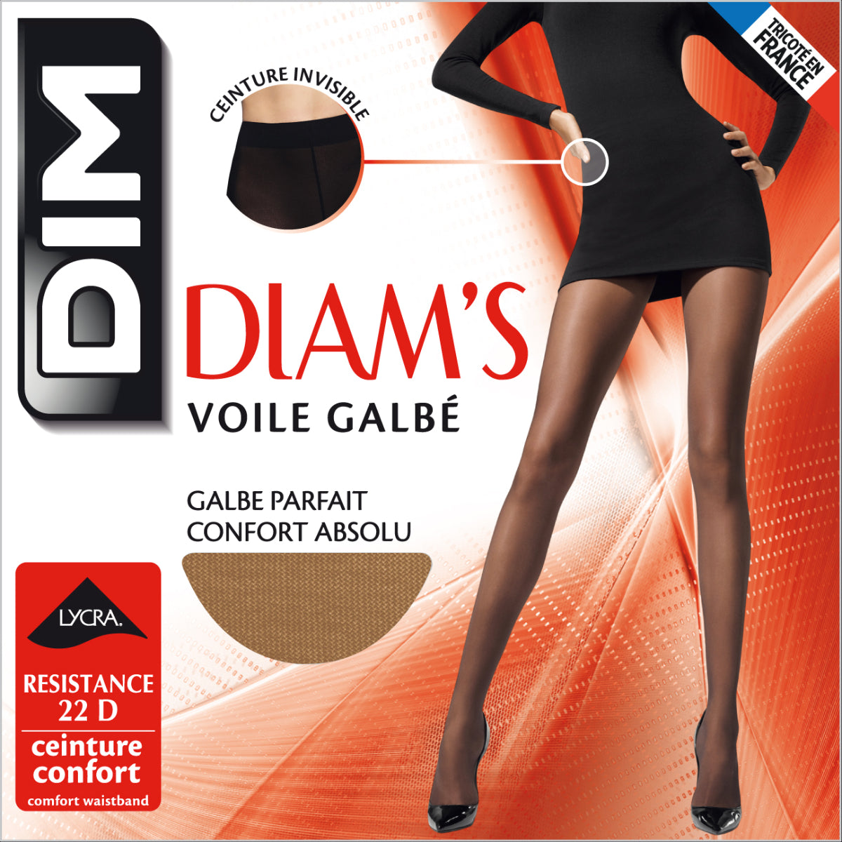 Diam's Voile Galbé 22D Sheer Tights for Women - Comfortable & Shaping Everyday Wear - Perfect for Work, Office, and Formal Occasions