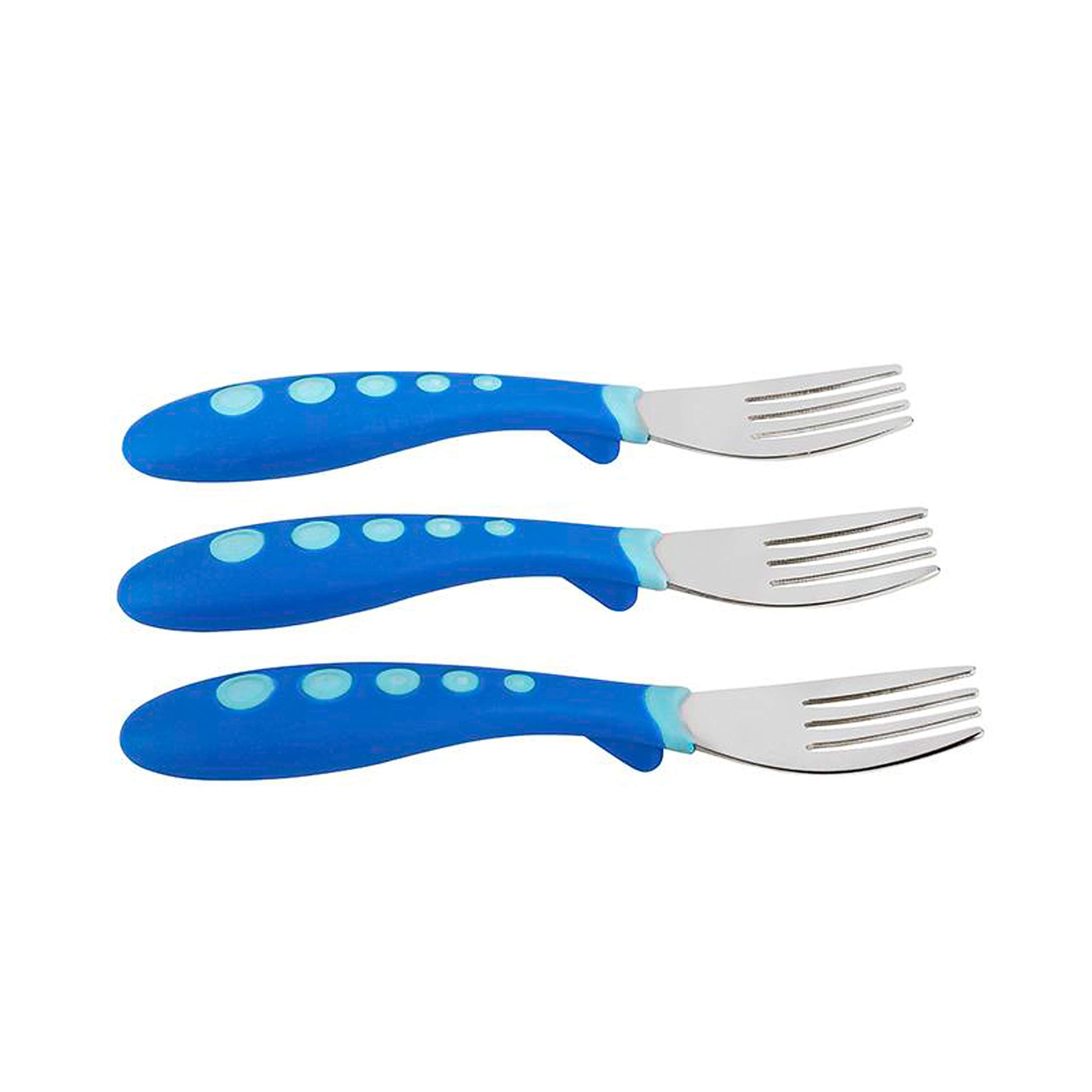NUK First Essentials Baby and Toddler Forks Set - BPA-Free Plastic Utensils for Kids Ages 6+ Months - Perfect for First Foods, Weaning, and Self-Feeding Practice at Home or Daycare