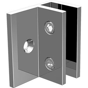 Frameless Glass Shower Screen Offset Wall Bracket - Chrome Finish | Heavy Duty Support for Modern Bathroom Glass Enclosures