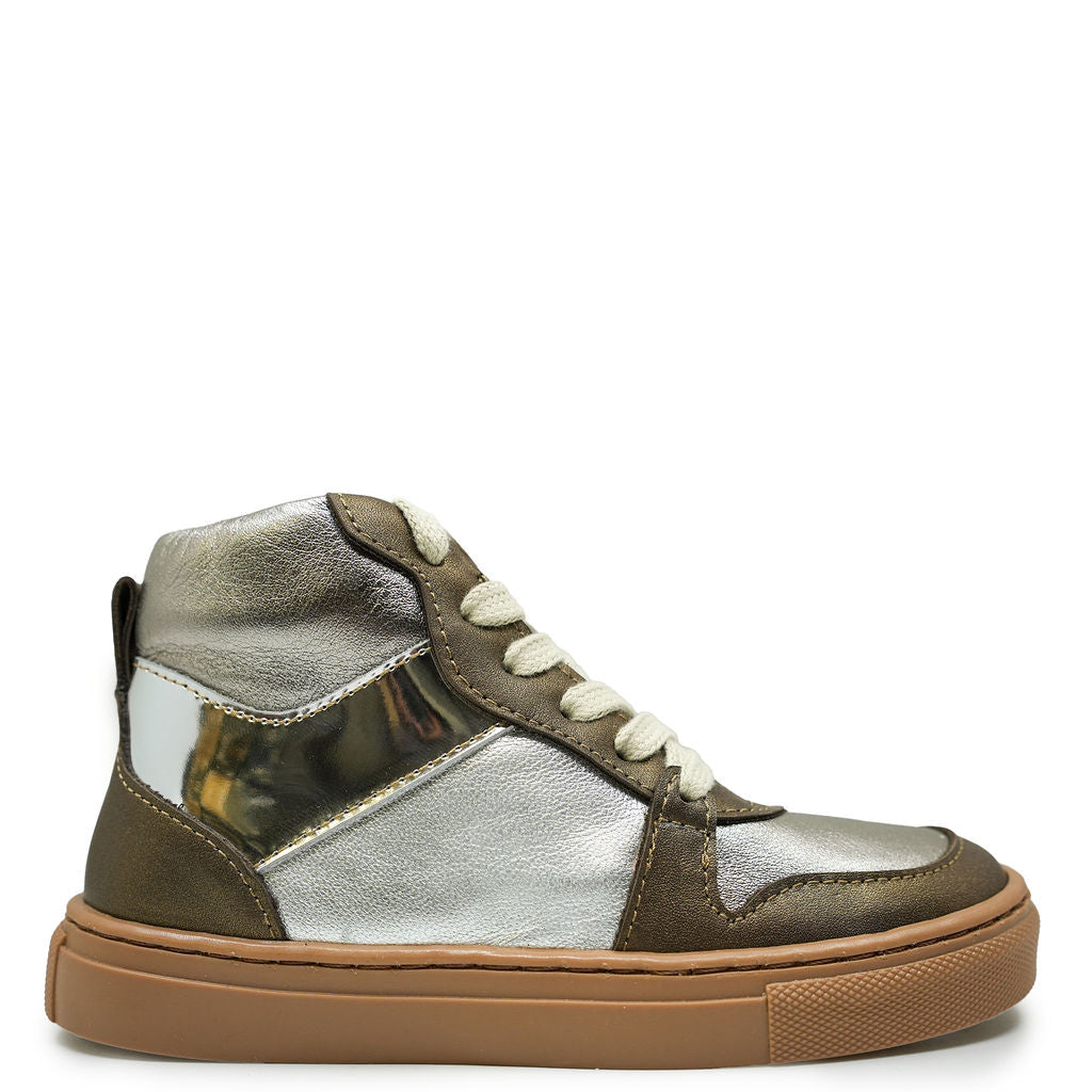 Petit Nord Space Leather Zipper Mid Top Sneakers - Stylish & Comfortable Casual Shoes for Men & Women | Perfect for Streetwear, Urban Fashion & Everyday Wear