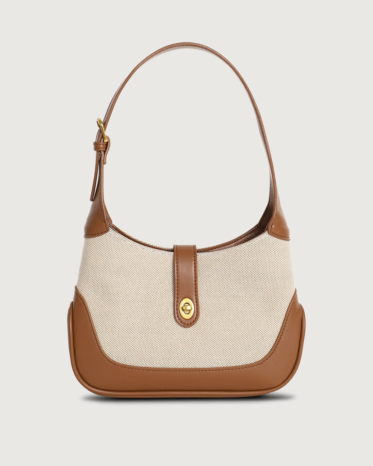 Stylish Color Block Twist Lock Hobo Handbag for Women - Trendy Crossbody Purse for Work, Travel & Everyday Use