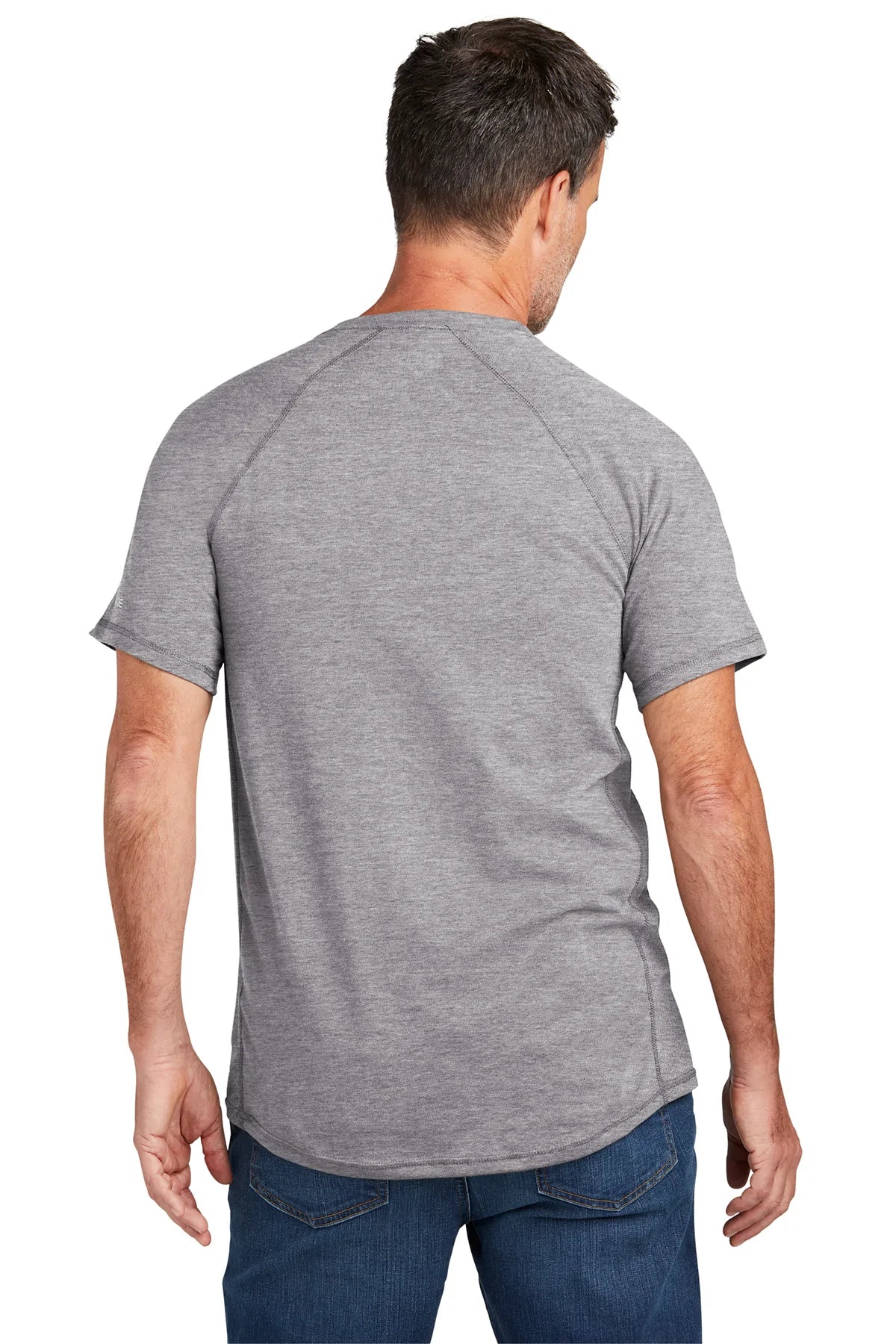 Carhartt Force Custom Pockets T-Shirt for Men - Heather Grey Work Shirt | Durable Cotton Tee for Construction, Outdoor & Casual Wear