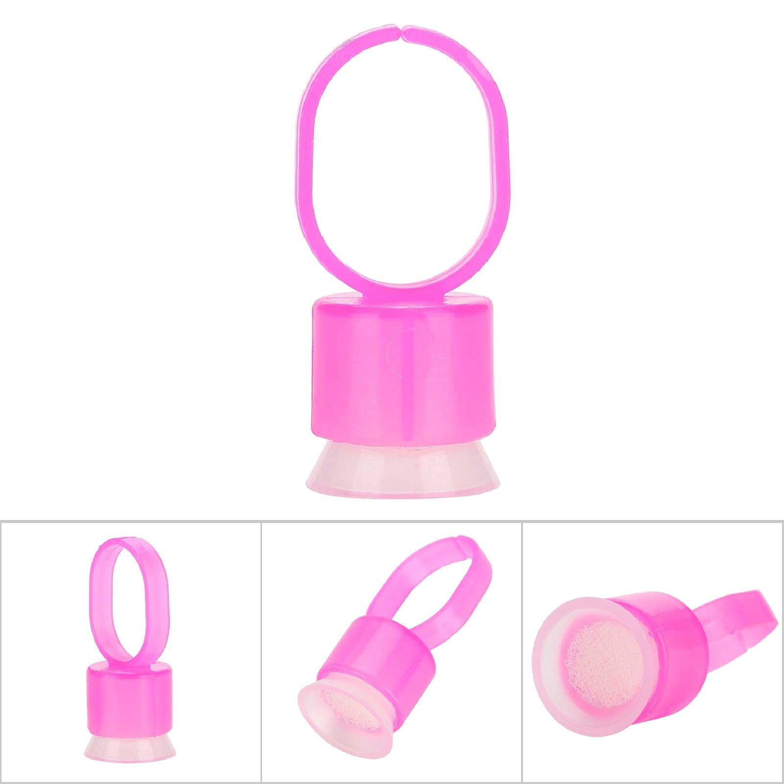 Premium Tattoo Ink Holder Rings (100pcs, Red) - Tattoo Ink Ring Cups with Sponge Pigment Holder for Permanent Makeup, Eyelash & Eyebrow Tattooing - Durable Ink Containers for Professional Tattoo Artists & DIY Beauty Enthusiasts - Perfect for Tattoo Studios, Salons & Home Use