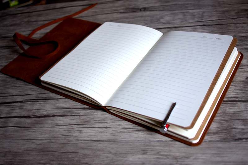 Premium Custom Blue Leather Bound Journal - Handmade Personalized Notebook for Writing, Sketching & Gift Giving - Perfect for Travel, Office & Daily Use