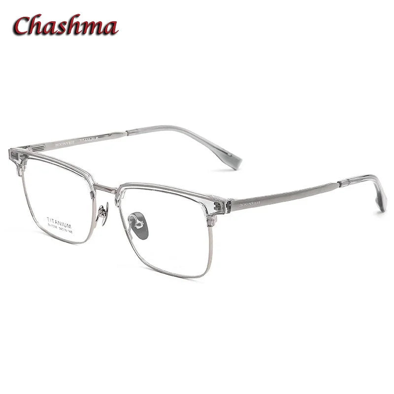 Unisex Square Acetate Titanium Eyeglasses Frame 7006 - Lightweight & Durable for Reading, Work, and Everyday Fashion