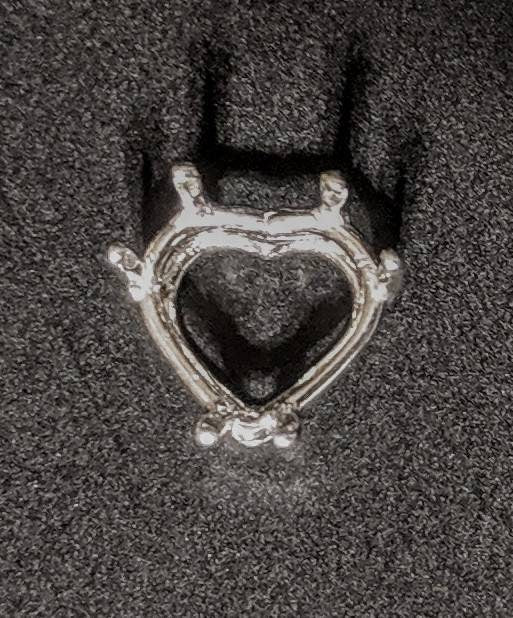 Sterling Silver or 14K Gold Wire Basket with 16mm Heart Cut Head - DIY Jewelry Making Kit for Rings, Earrings & Pendants | Custom Handmade Jewelry Supplies for Valentine's Day Gifts, Bridal Accessories & Personal Crafting Projects