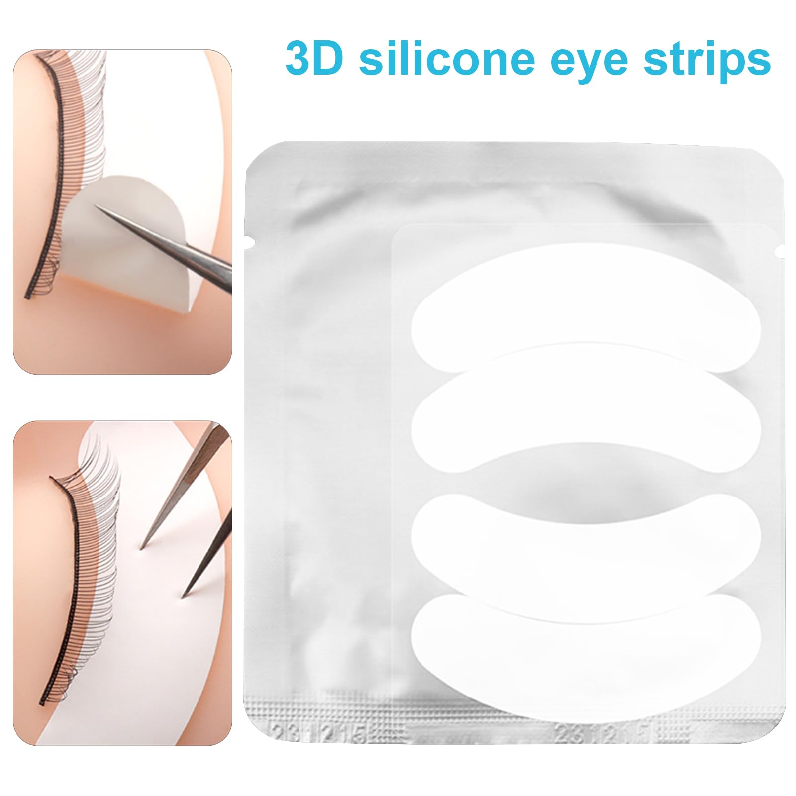 Professional Silicone Eye Pads for Eyelash Extensions - 1 Pack Under Eye Gel Patches for Lash Techs & DIY - Perfect for Salon, Spa & Home Use