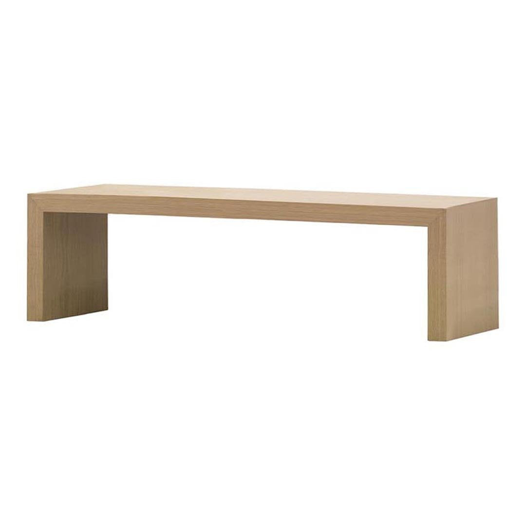 Andreu World Estudio Andreu Closed Bench - Modern Wooden Bench for Living Room, Dining Room, or Office Seating - Durable & Stylish Home Furniture