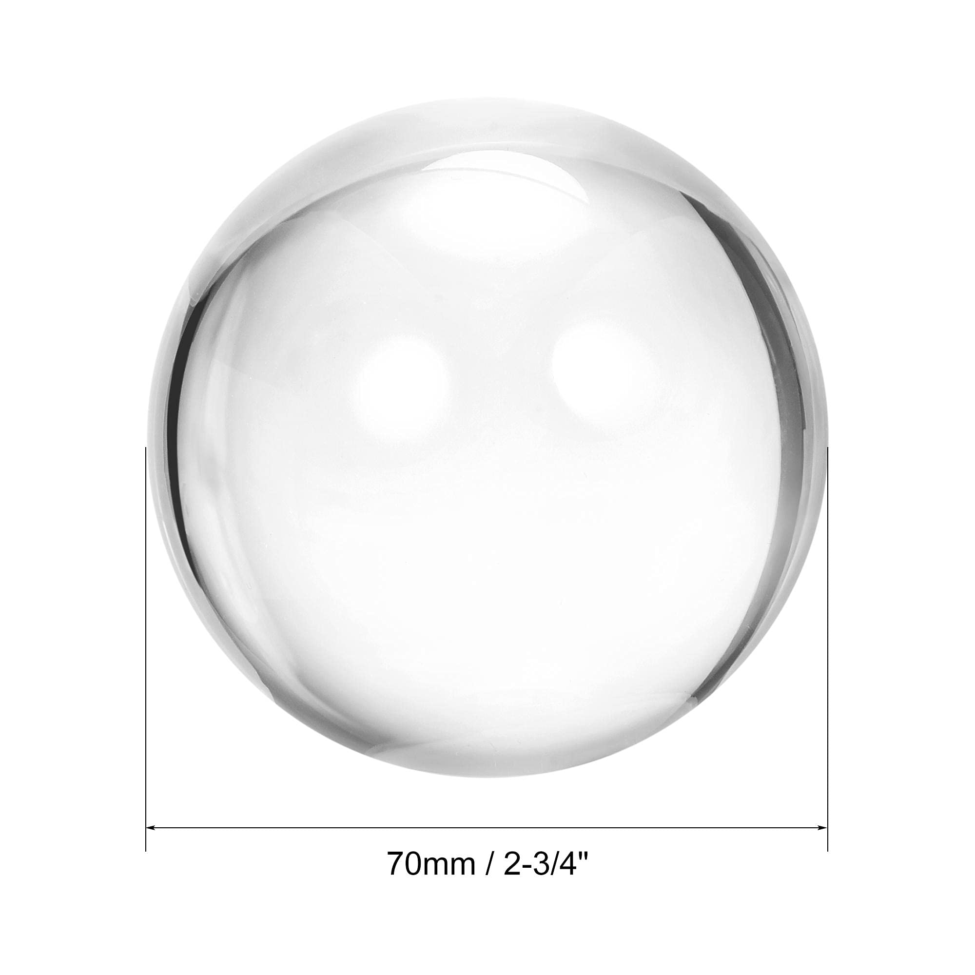 Acrylic Clear Contact Juggling Ball 2-3/4 Inch (70mm) with Carrying Bag - Professional Circus Juggling Props for Performers, Beginners & Flow Arts Practice