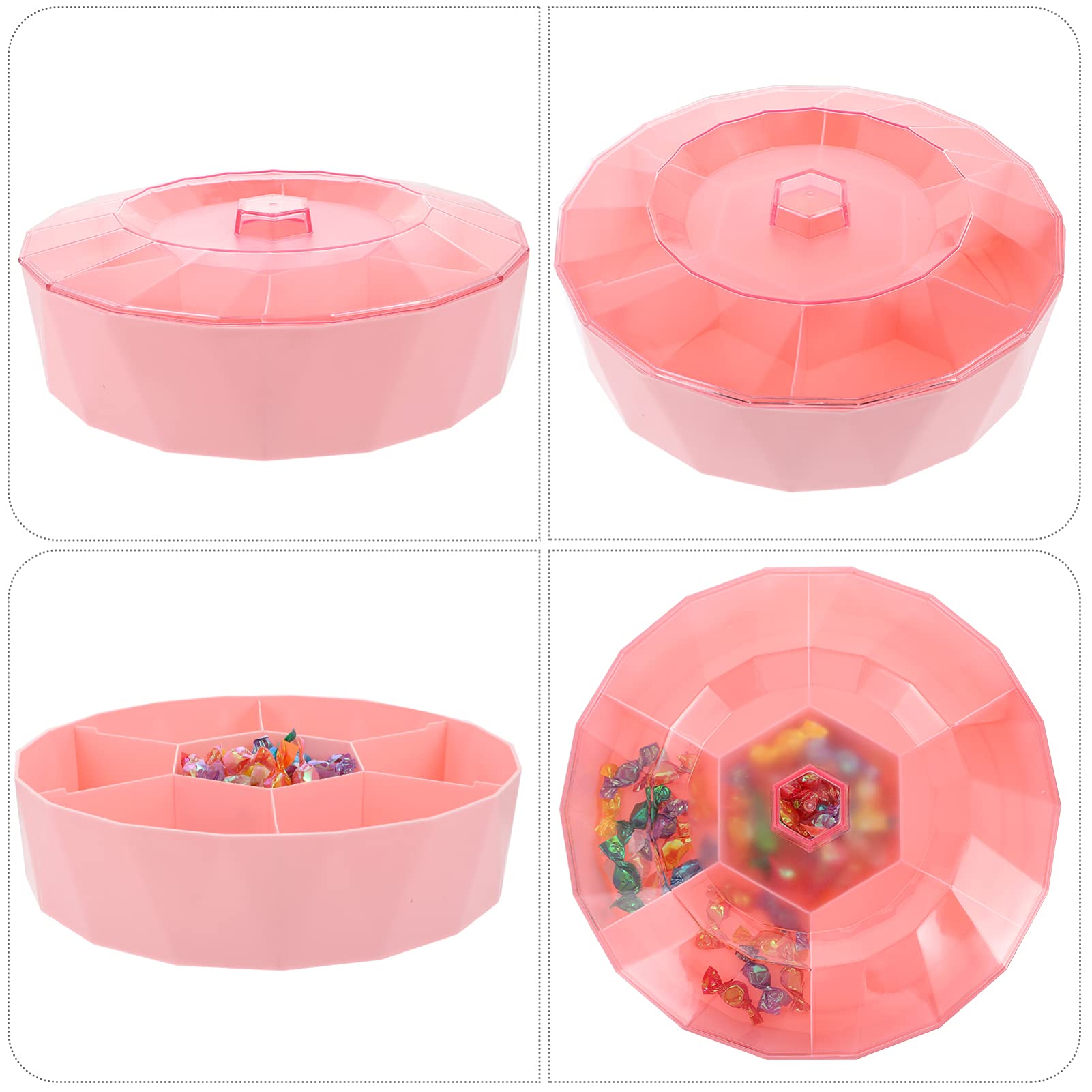 Stylish Hemoton Plastic Dessert Plate Box - Perfect for Candy, Fruit Display & Party Decorations | Ideal for Birthdays, Weddings & Home Decor