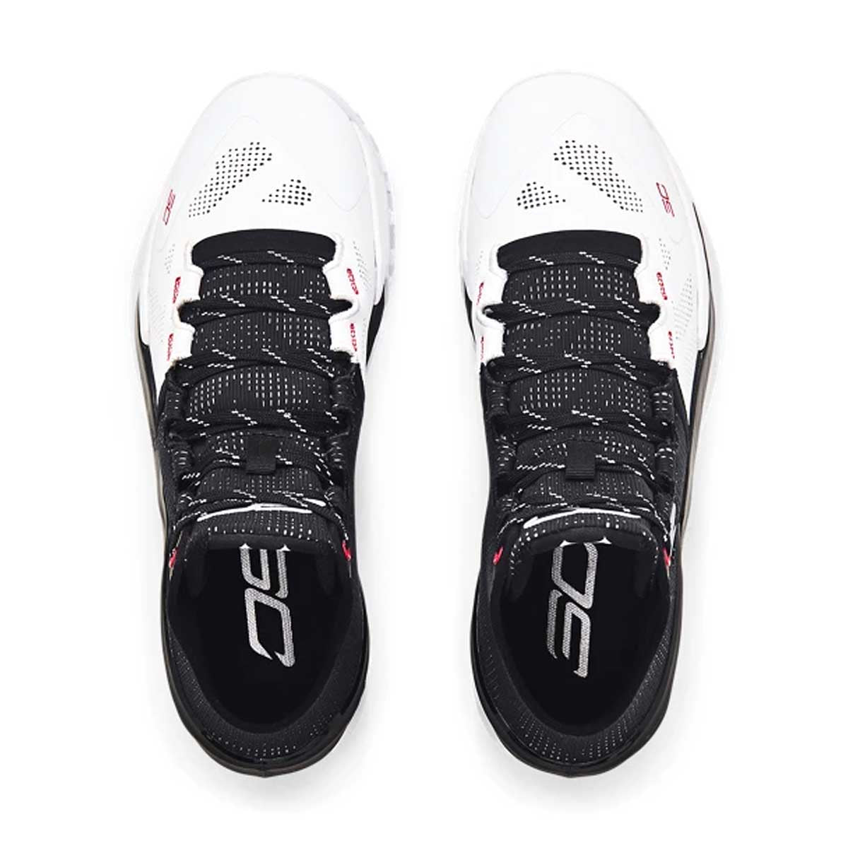 Curry 2 Retro Basketball Shoes - White & Black Men's High-Performance Sneakers for Indoor & Outdoor Court Play