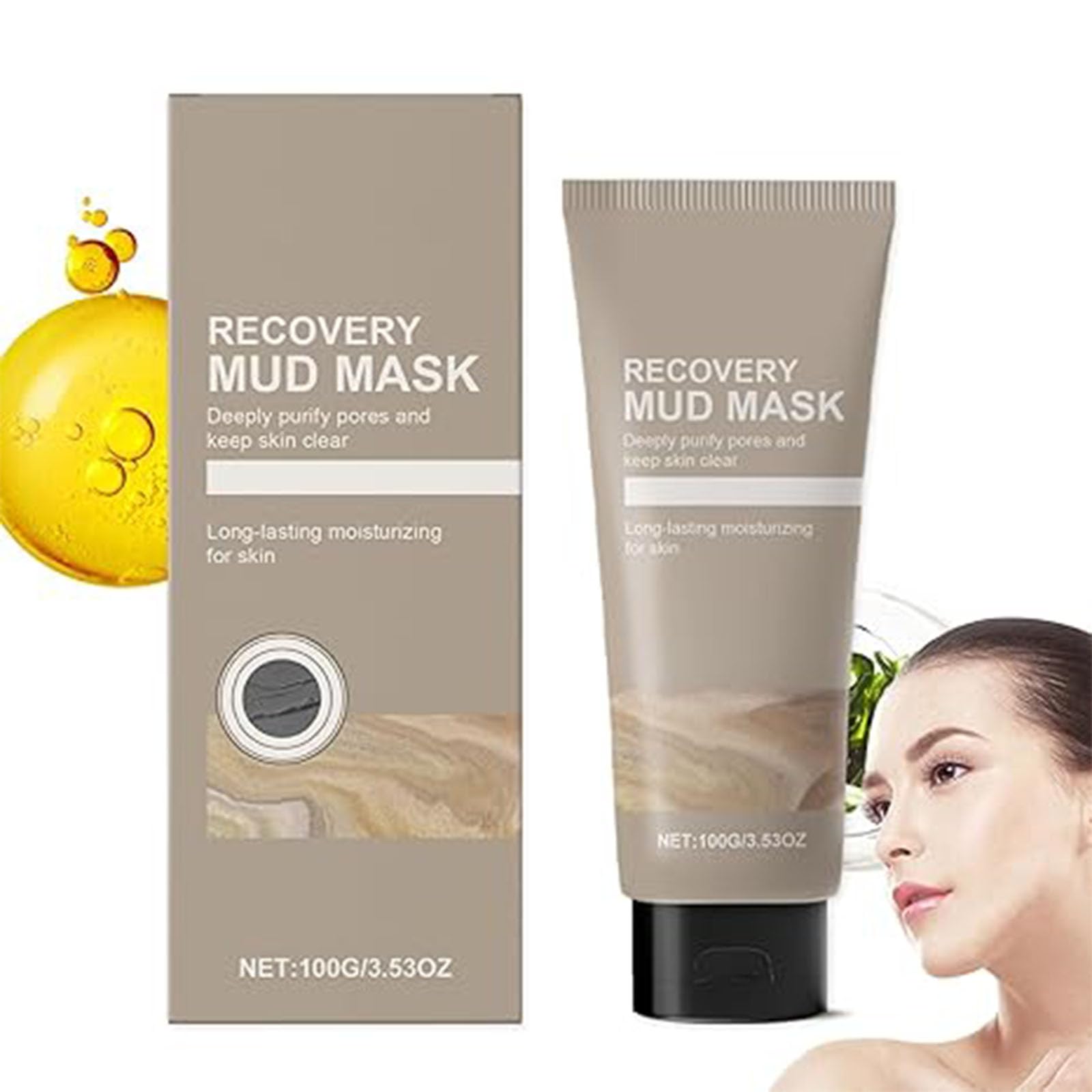 Boryeong Mud Mask for Deep Cleansing & Hydration - Korean Clay Face Mask for Pore Treatment & Moisturizing | Detoxifying Facial Mask for Acne-Prone & Oily Skin | Perfect for Spa Night & Self-Care Routine