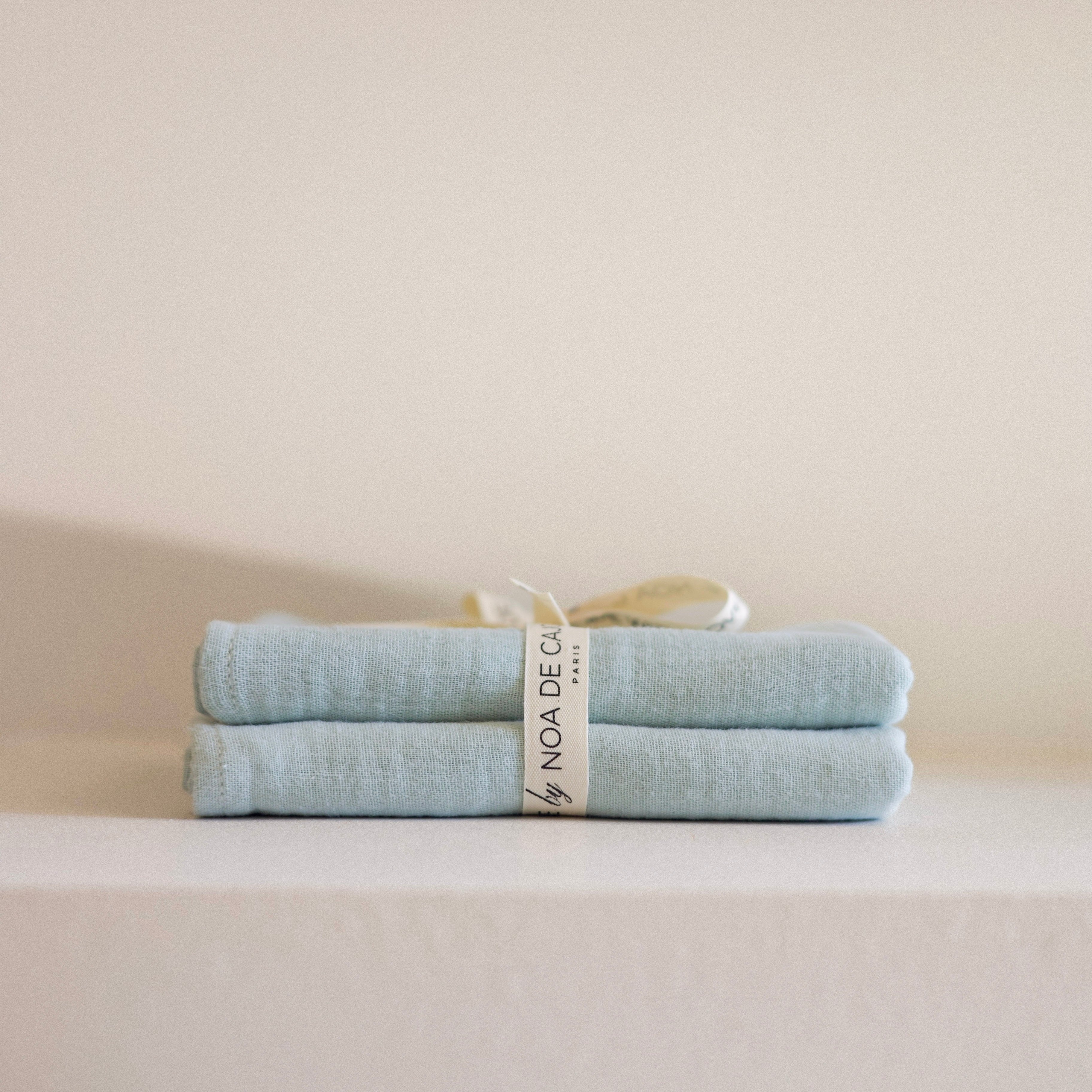 Organic Cotton Baby Swaddle Blankets Set of 2 - Soft Green Muslin Swaddles for Newborns & Infants | Perfect for Sleeping, Swaddling & Nursing | Breathable & Gentle on Baby's Skin