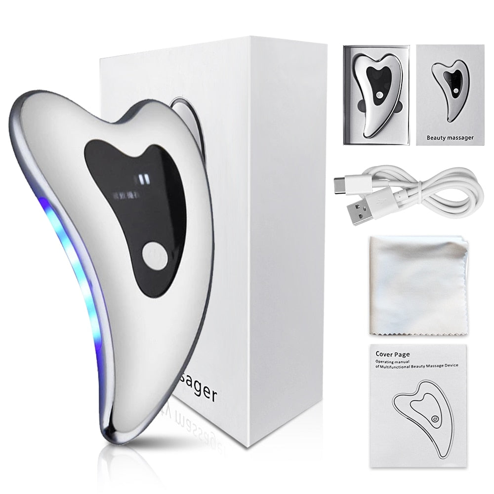 Electric Facial Massager for Relaxation & Skin Care - Rechargeable & Portable for Home & Travel Use