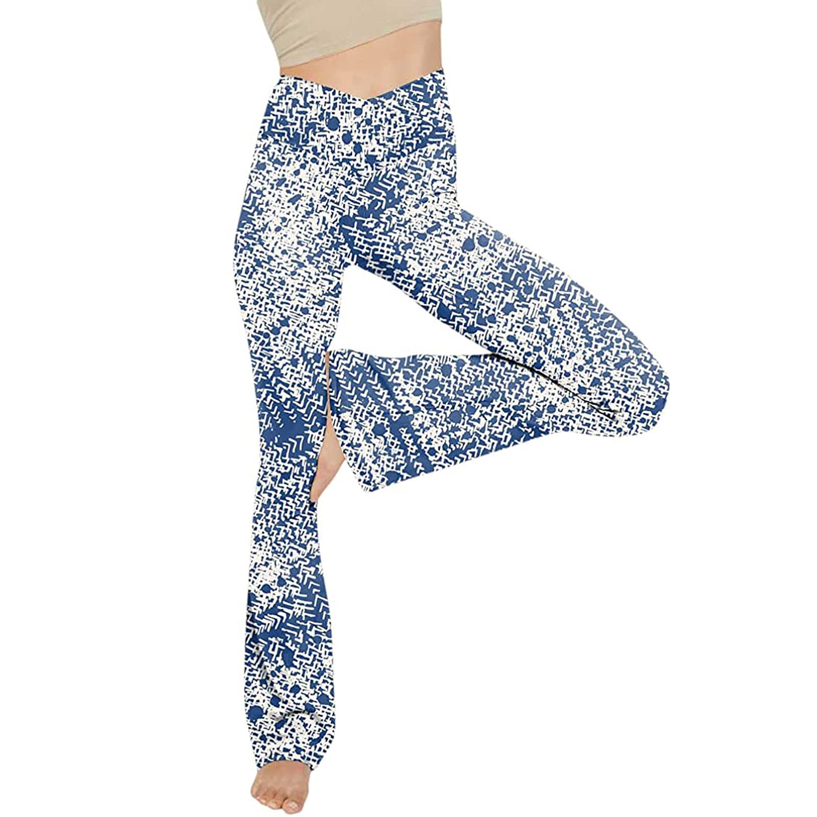 ZYXTIM Women's High Waist Bootcut Yoga Pants - Flare Leggings for Workout with Tummy Control, Stretchy & Comfortable Loose Fit Work Pants - Perfect for Yoga, Gym, Running and Casual Wear