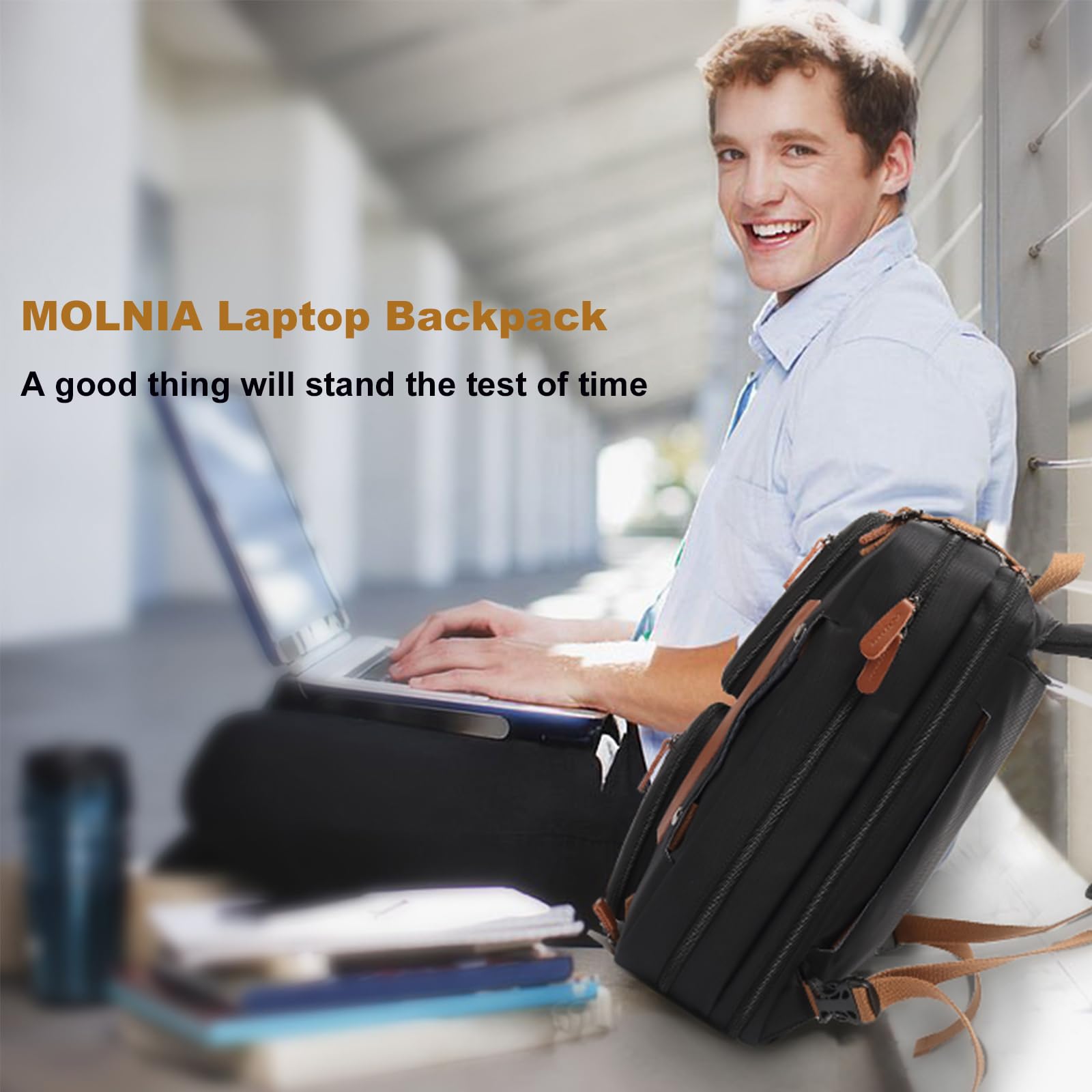 MOLNIA 3-in-1 Laptop Backpack for 17.3