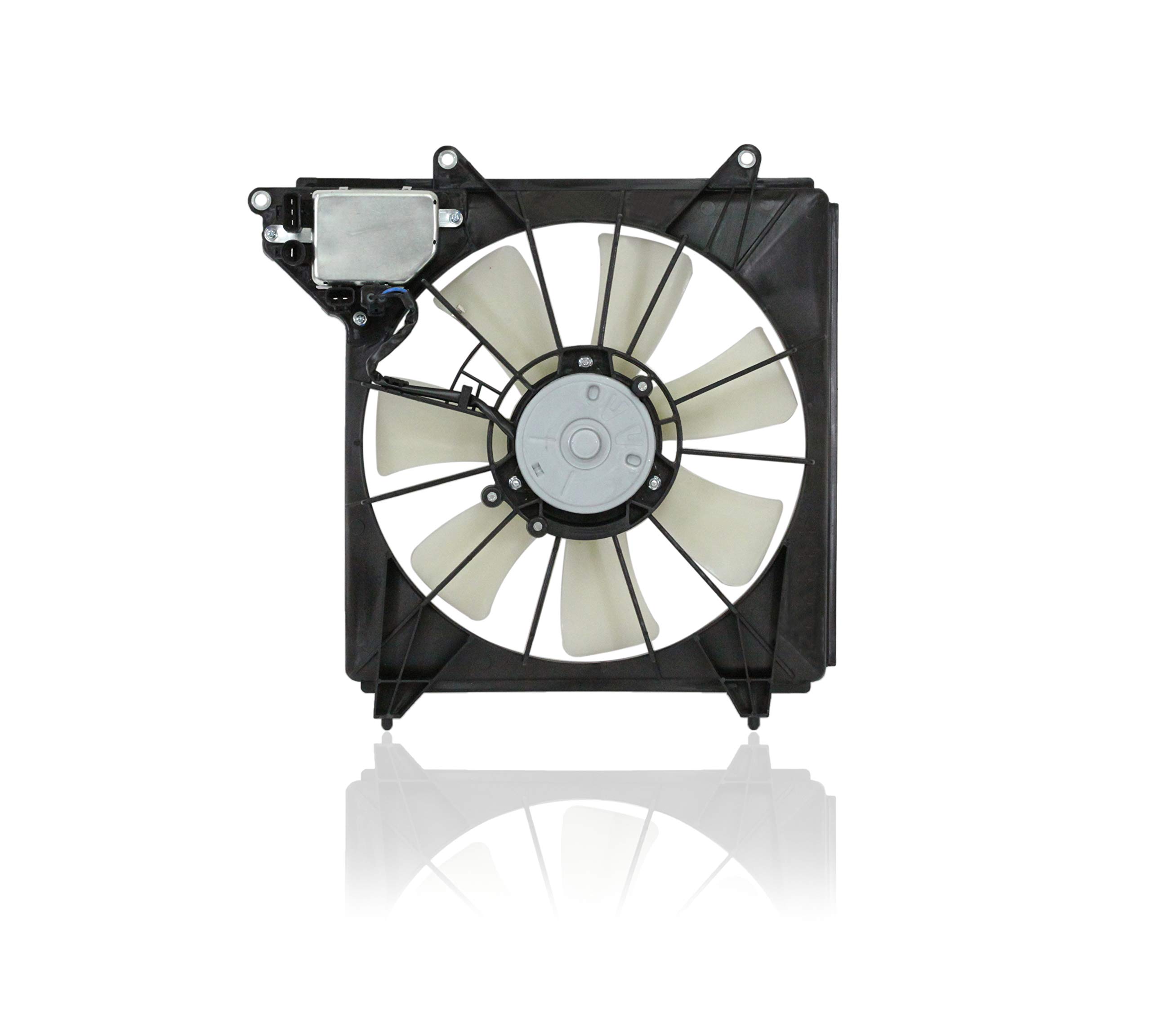 Replacement A/C Condenser Fan Assembly for 2014-2020 Acura RLX (Right Side) - Compatible with 38615R9PA01, Includes Controller Unit | Perfect for Cooling System Repairs & Summer AC Maintenance