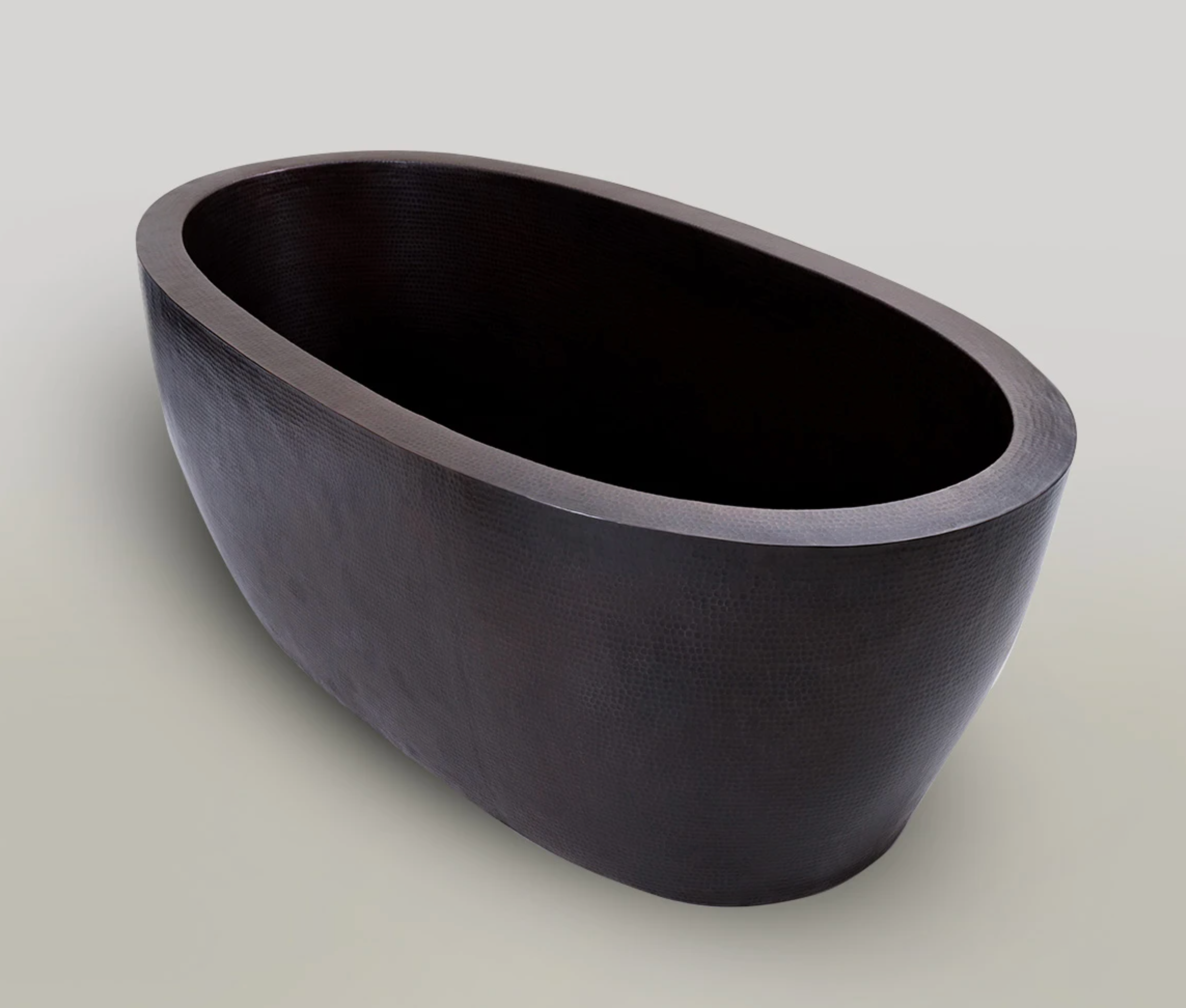 Luxury Modern Double Wall Copper Bathtub - Freestanding Soaking Tub for Spa, Bathroom, and Relaxation at Home