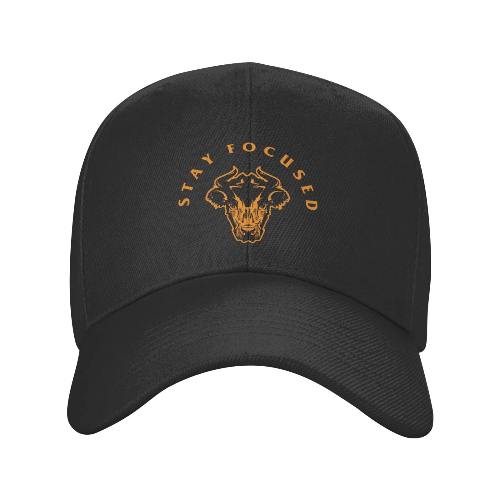 Bullhead Stay Focused Dad Hat - Unisex Baseball Cap & Summer Trucker Hat for Men & Women | Casual Outdoor, Sports, and Streetwear Fashion