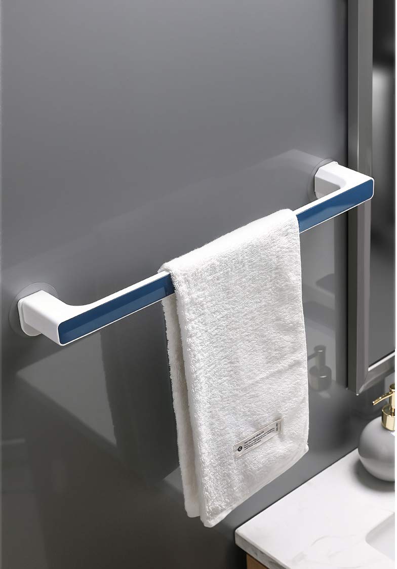 XEREBIAN No Drill Plastic Self Adhesive Wall Mount Paper Towel Holder - Strong Adhesive for Kitchen, Bathroom, Toilet, Under Cabinet, Garage, Laundry, Pantry - Easy Installation Space Saving Organizer for Home & Office Use